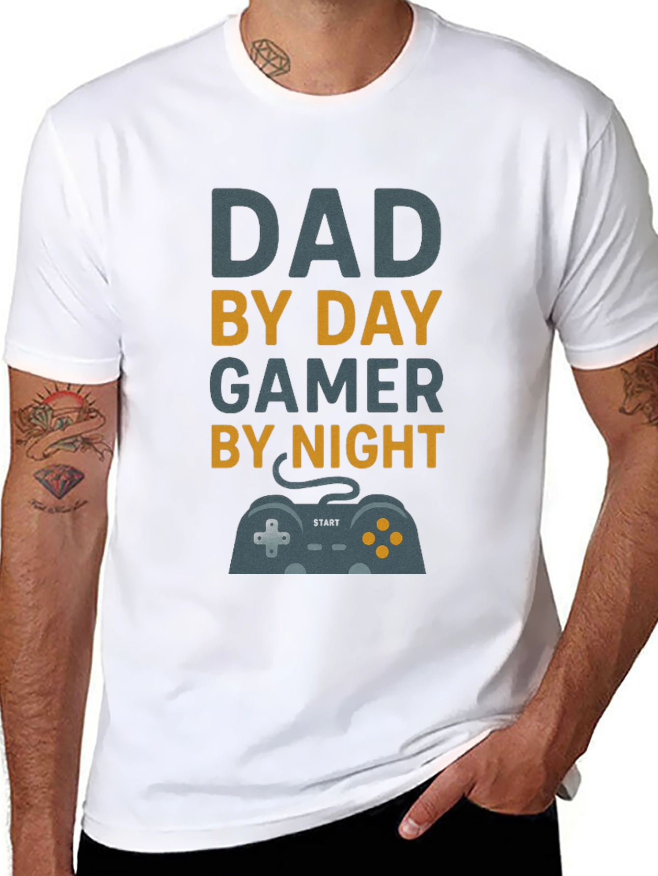 Dad By Day Gamer By Night T-Shirt