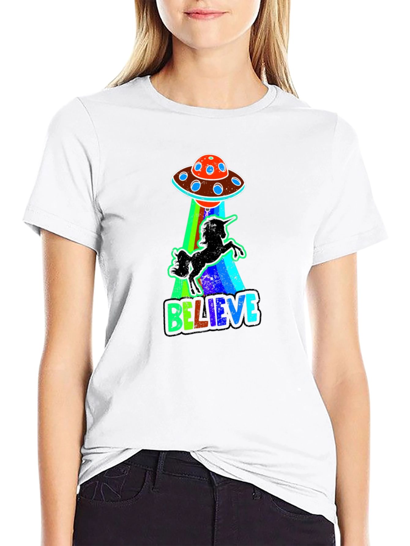Believe UFO Unicorn T-Shirt