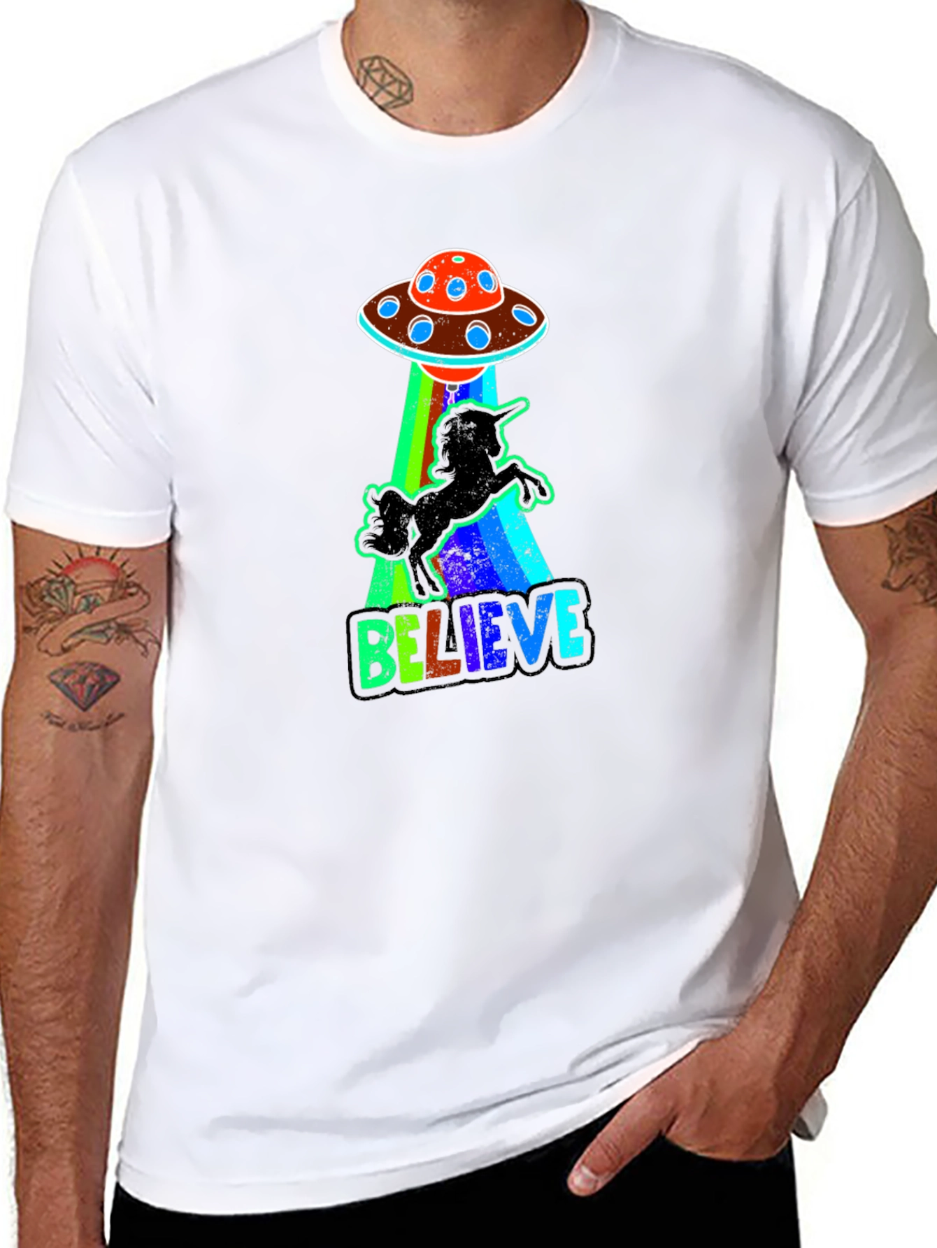 Believe UFO Unicorn T-Shirt