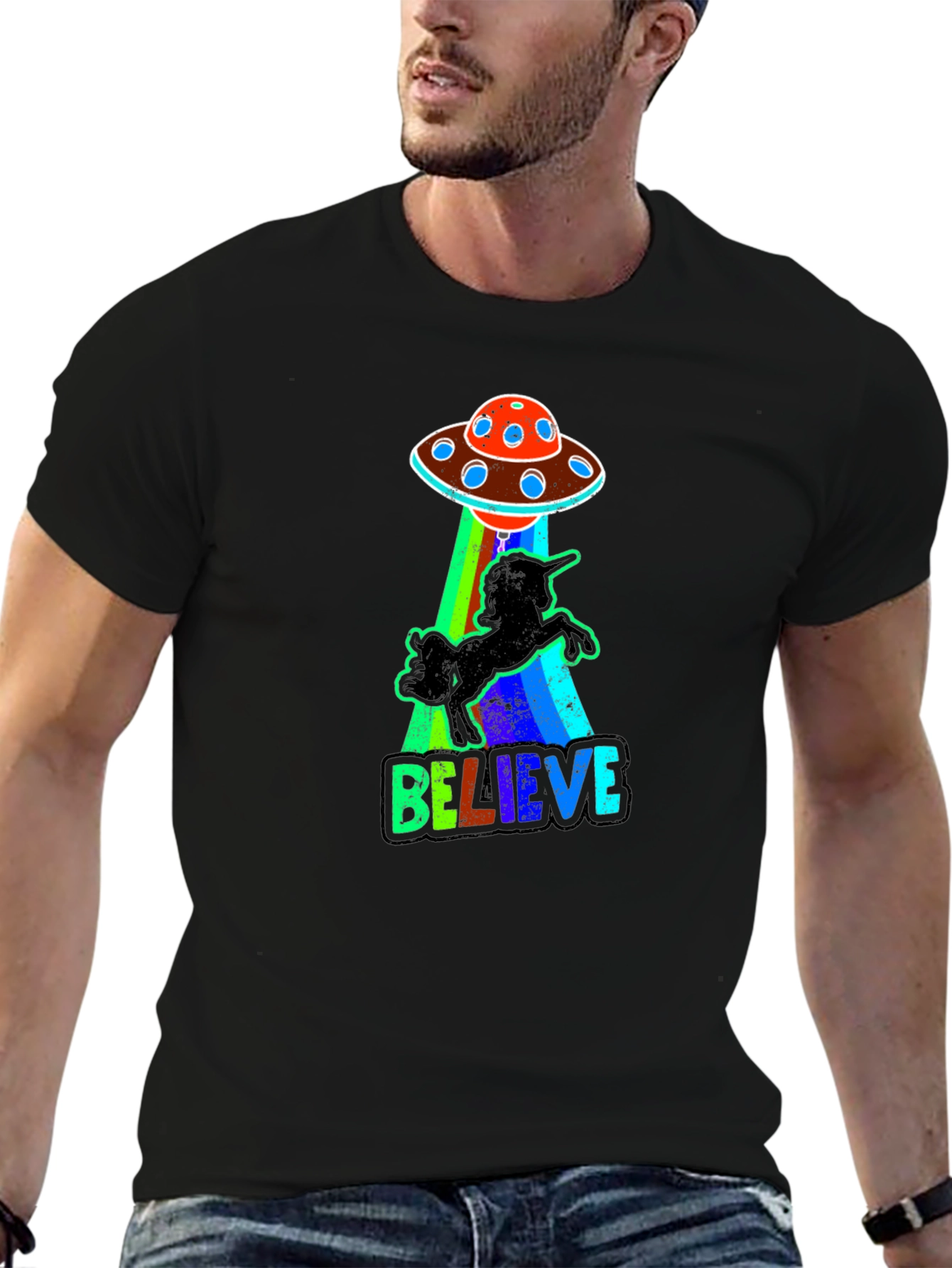Believe UFO Unicorn T-Shirt