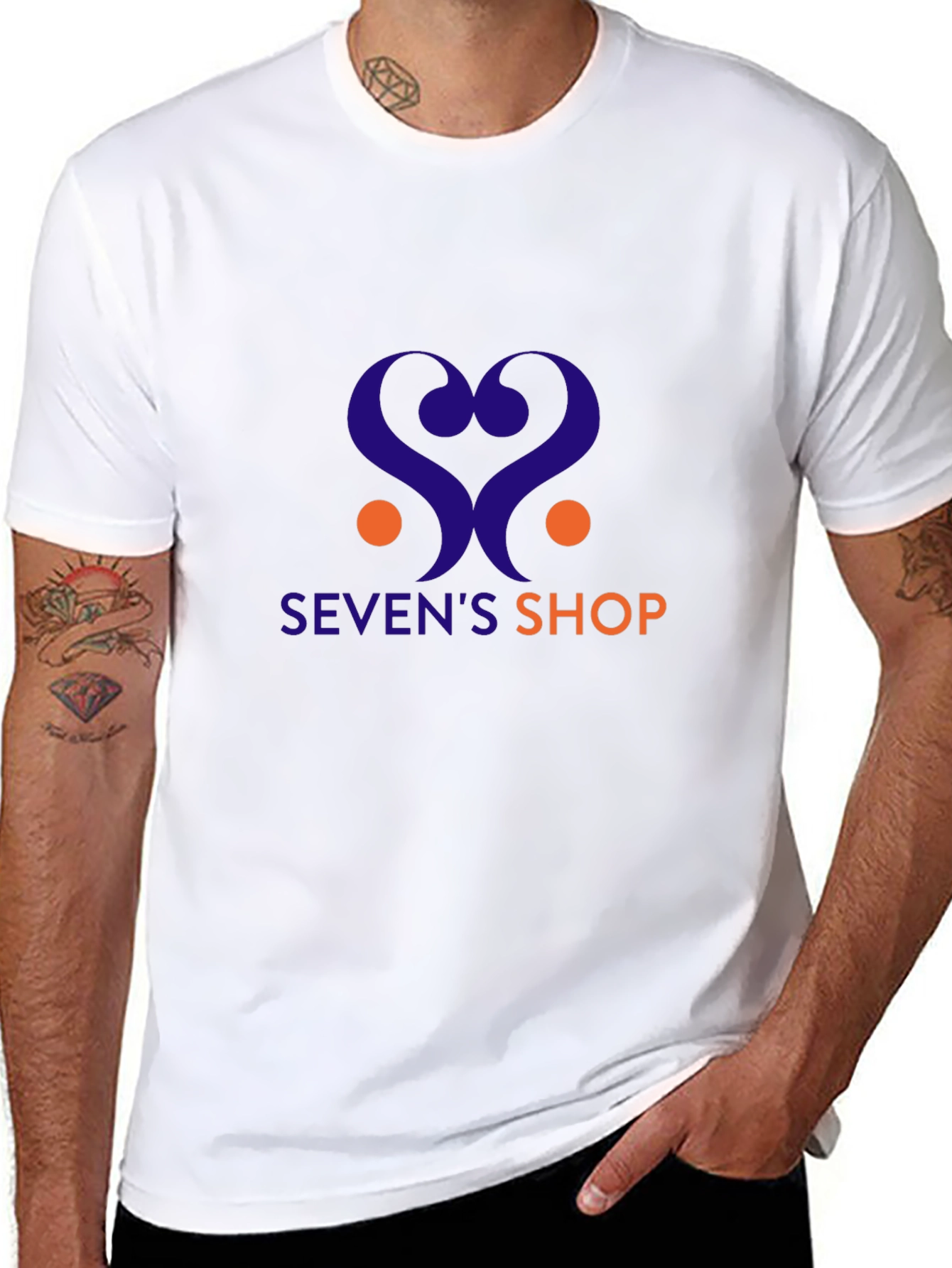 Sevens Shop Black Graphic Tee