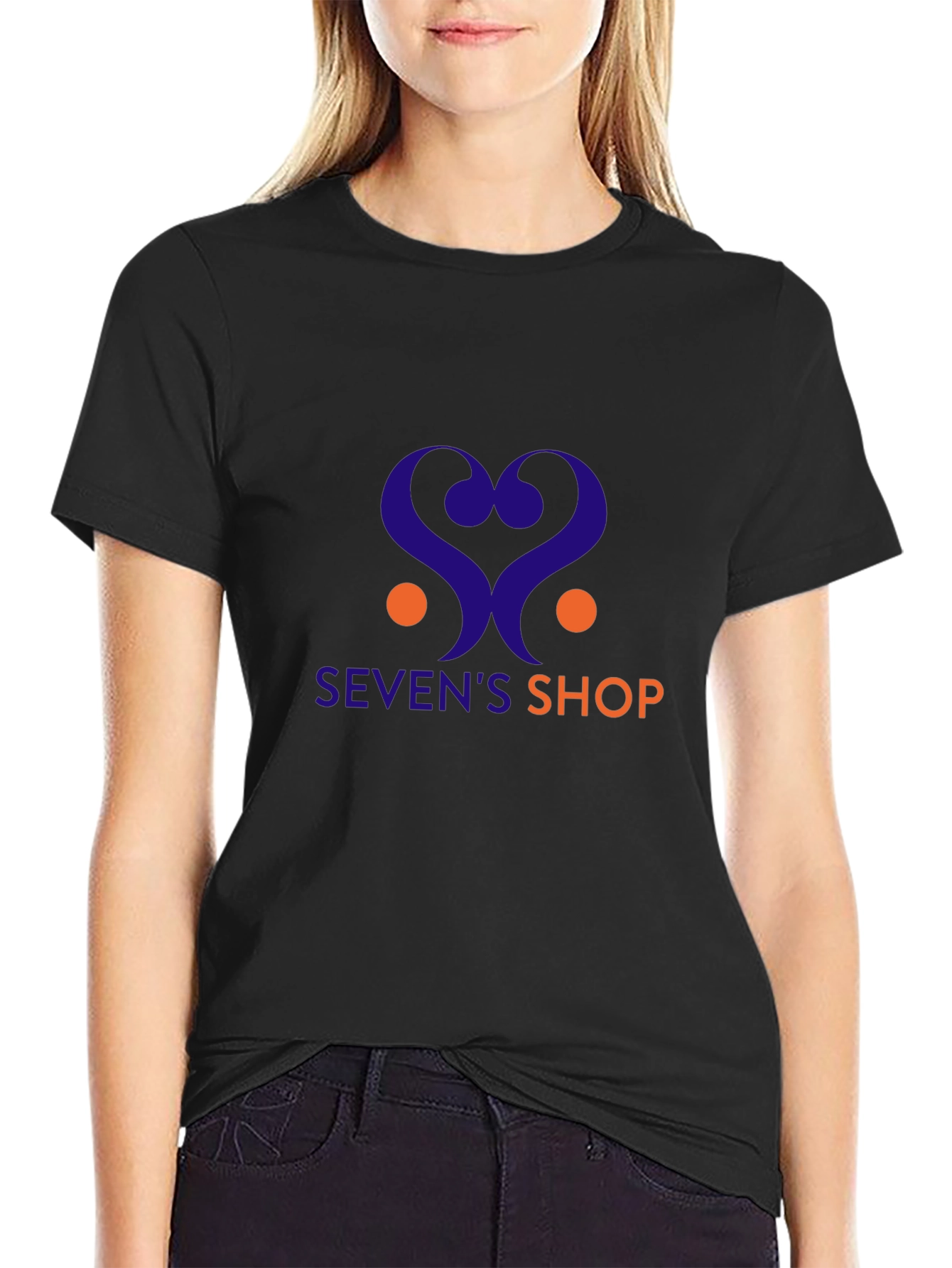 Sevens Shop Black Graphic Tee