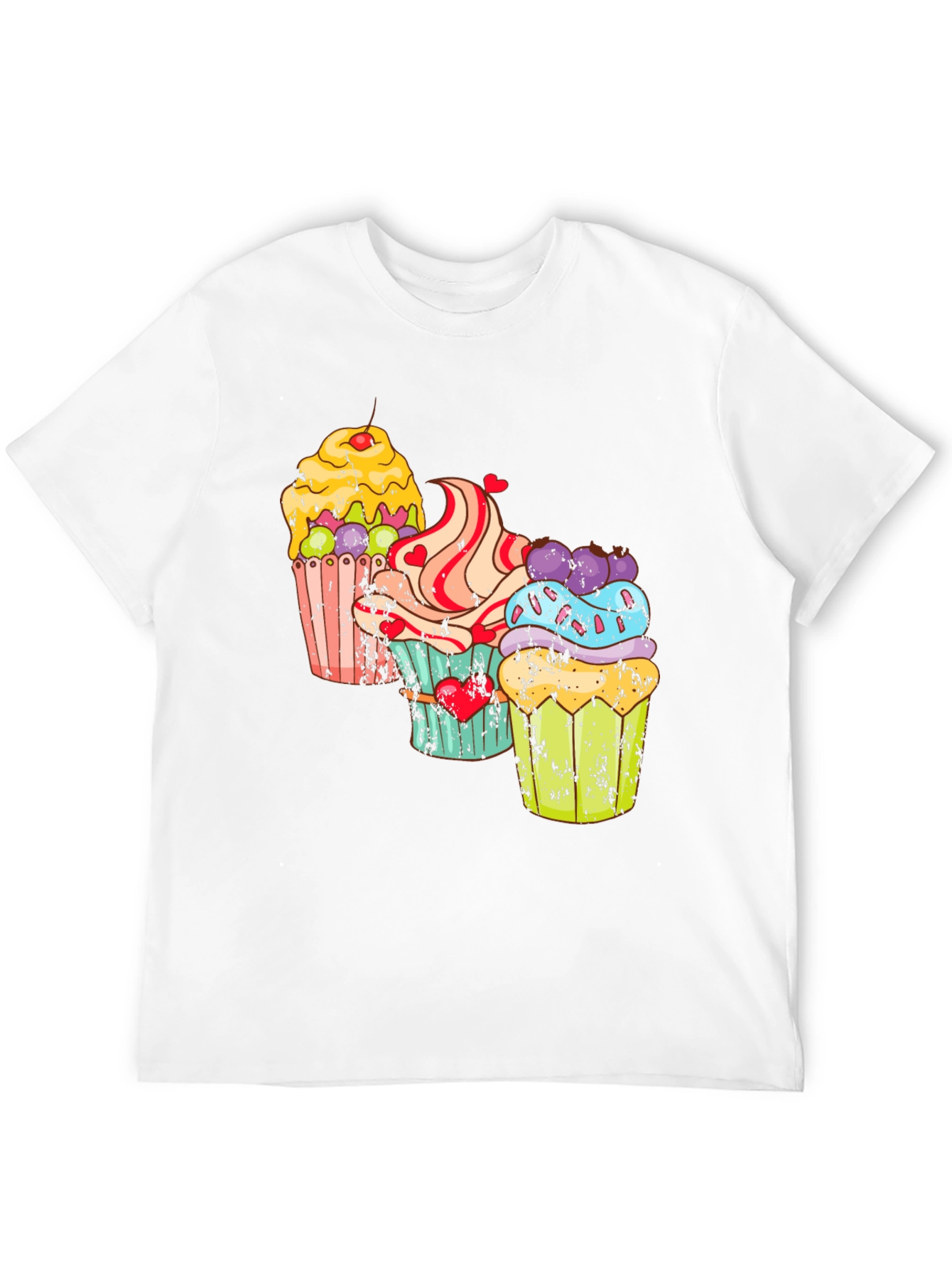 Cupcake Graphic T-Shirt - Sweet Treat Design