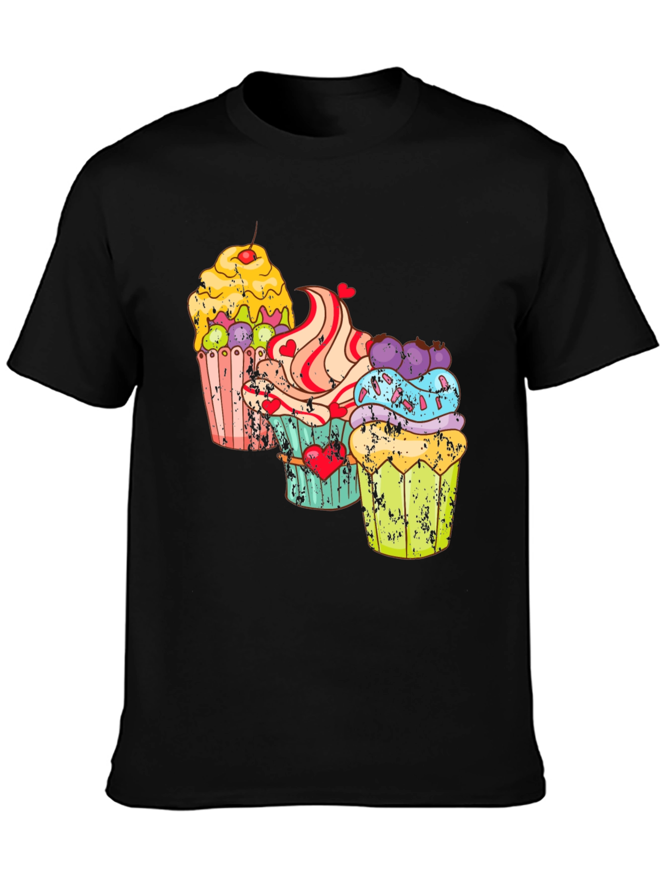 Cupcake Graphic T-Shirt - Sweet Treat Design