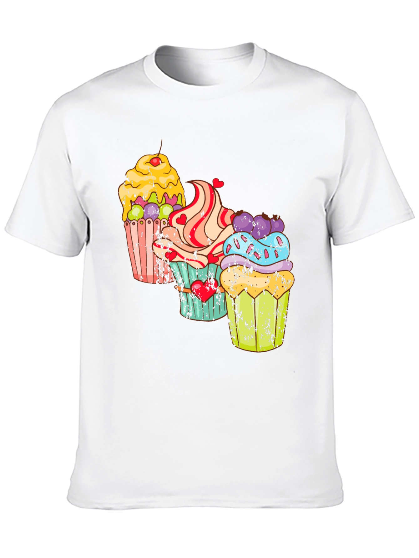 Cupcake Graphic T-Shirt - Sweet Treat Design