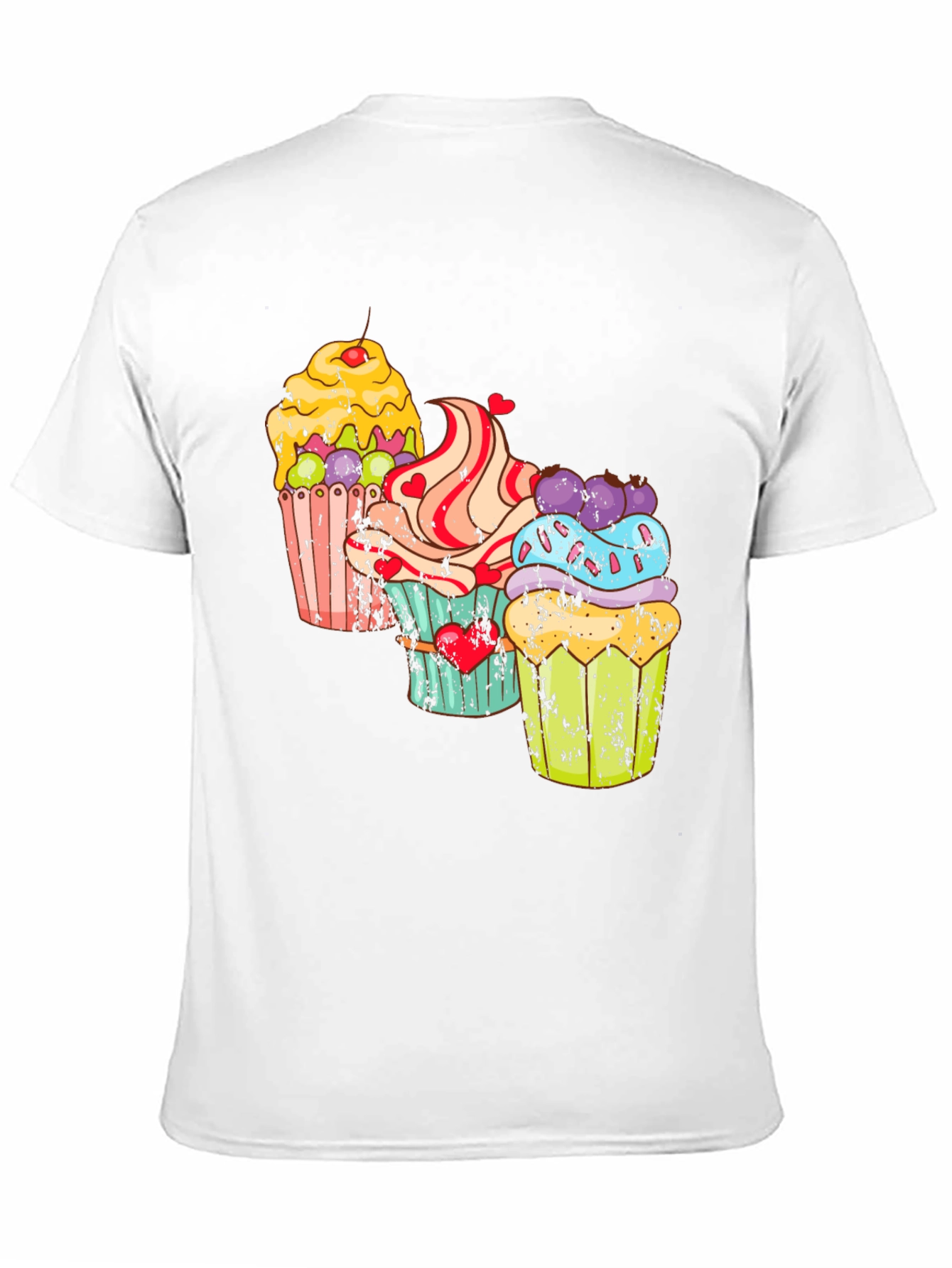 Cupcake Graphic T-Shirt - Sweet Treat Design