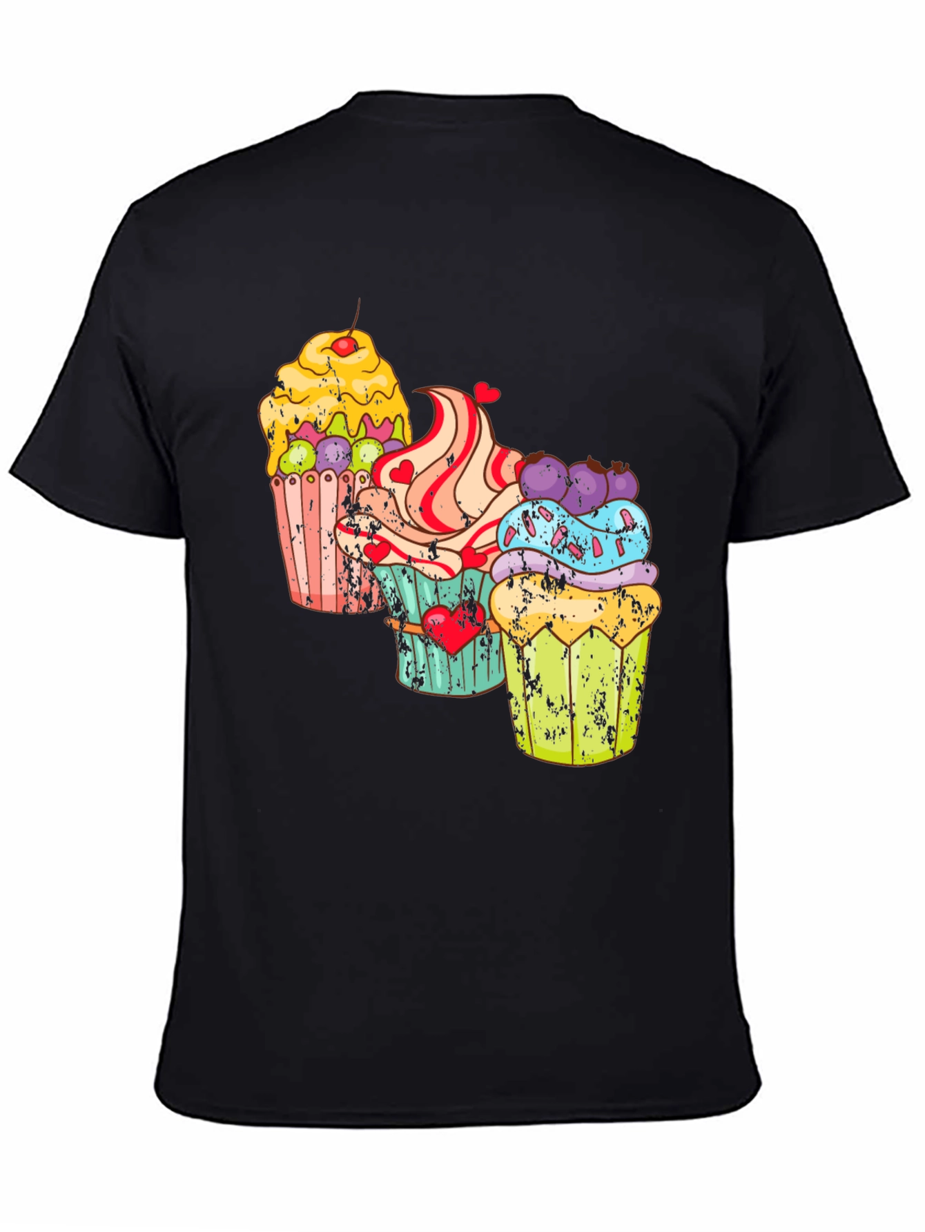 Cupcake Graphic T-Shirt - Sweet Treat Design