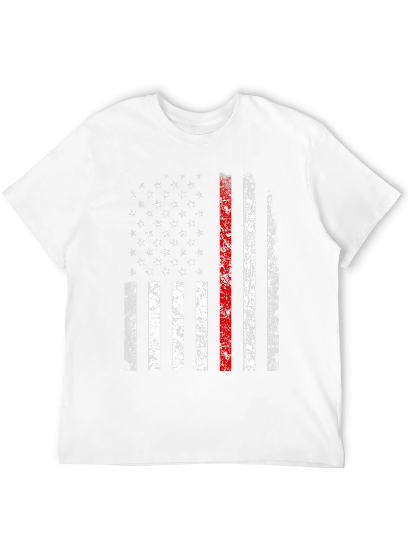 Thin Red Line American Flag Graphic Tee