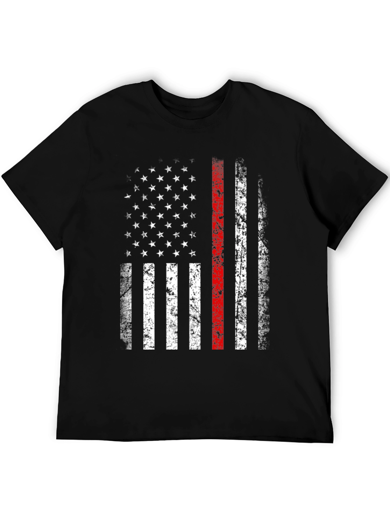 Thin Red Line American Flag Graphic Tee