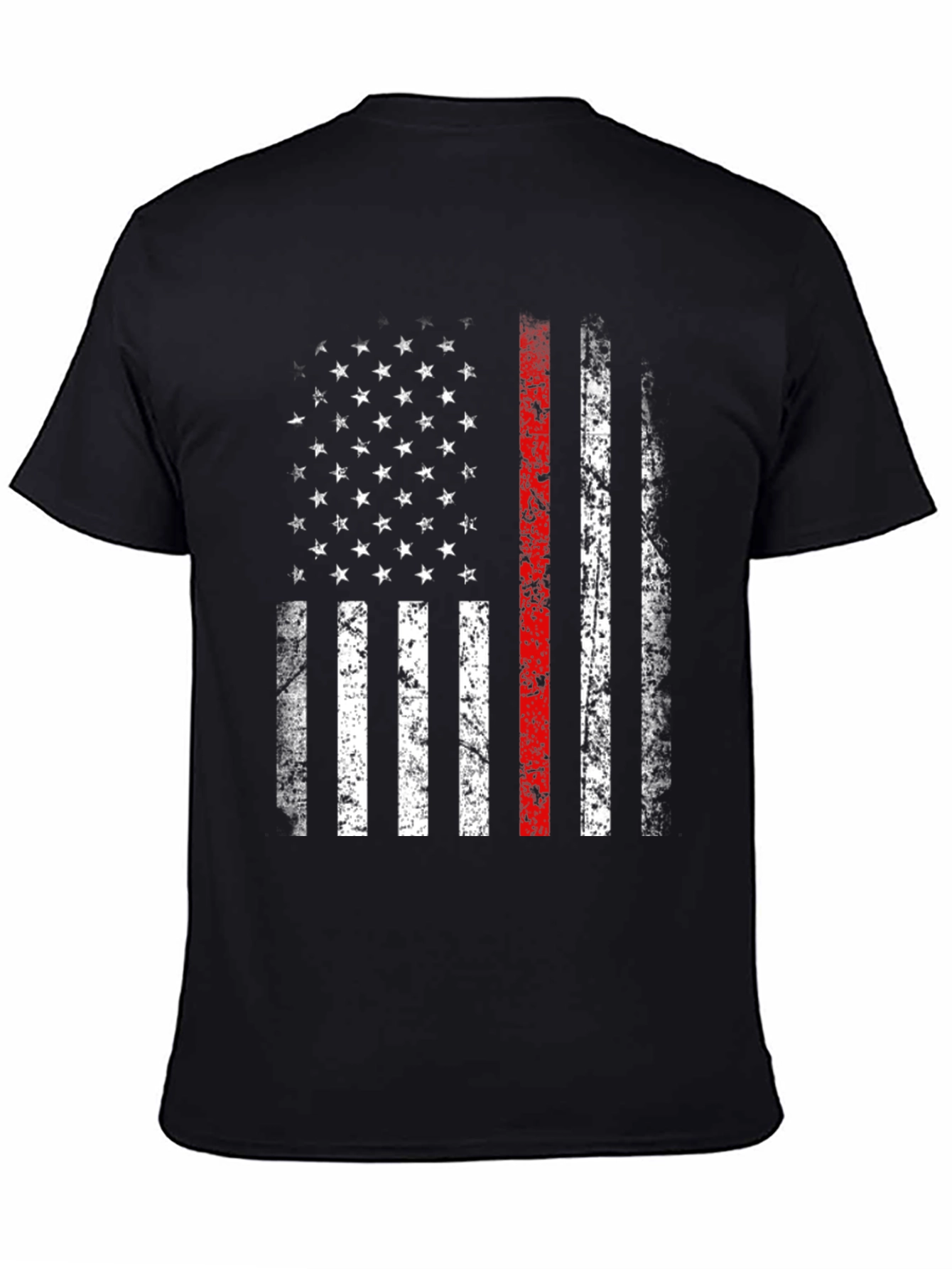 Thin Red Line American Flag Graphic Tee