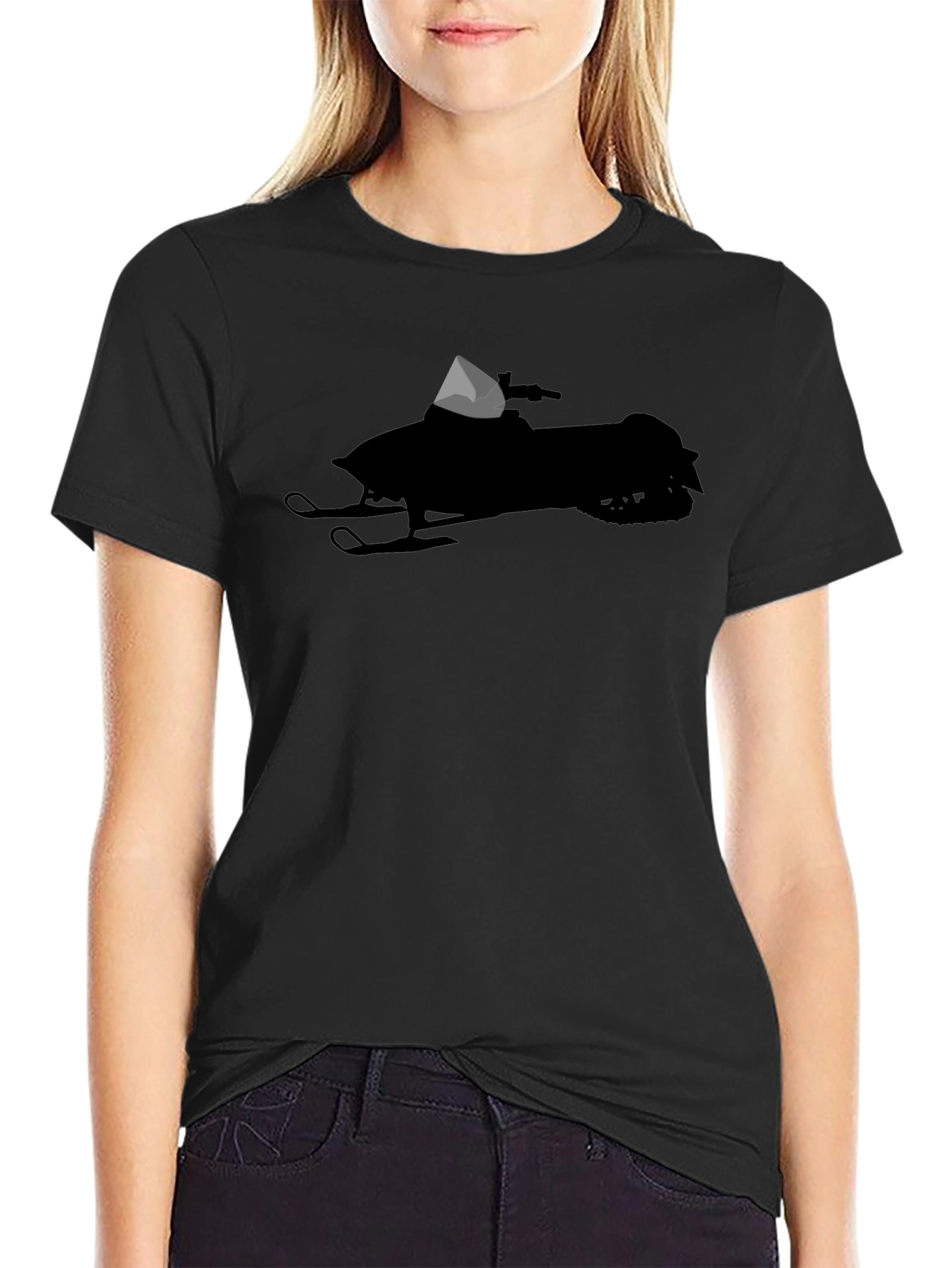 Snowmobile Silhouette T-Shirt - Ride in Style!