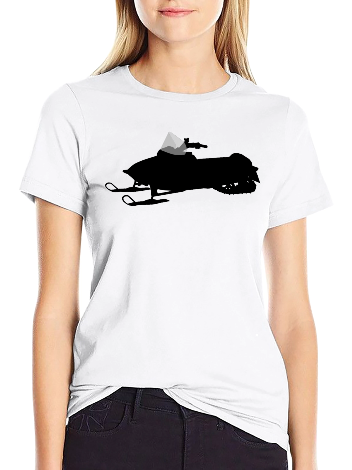 Snowmobile Silhouette T-Shirt - Ride in Style!