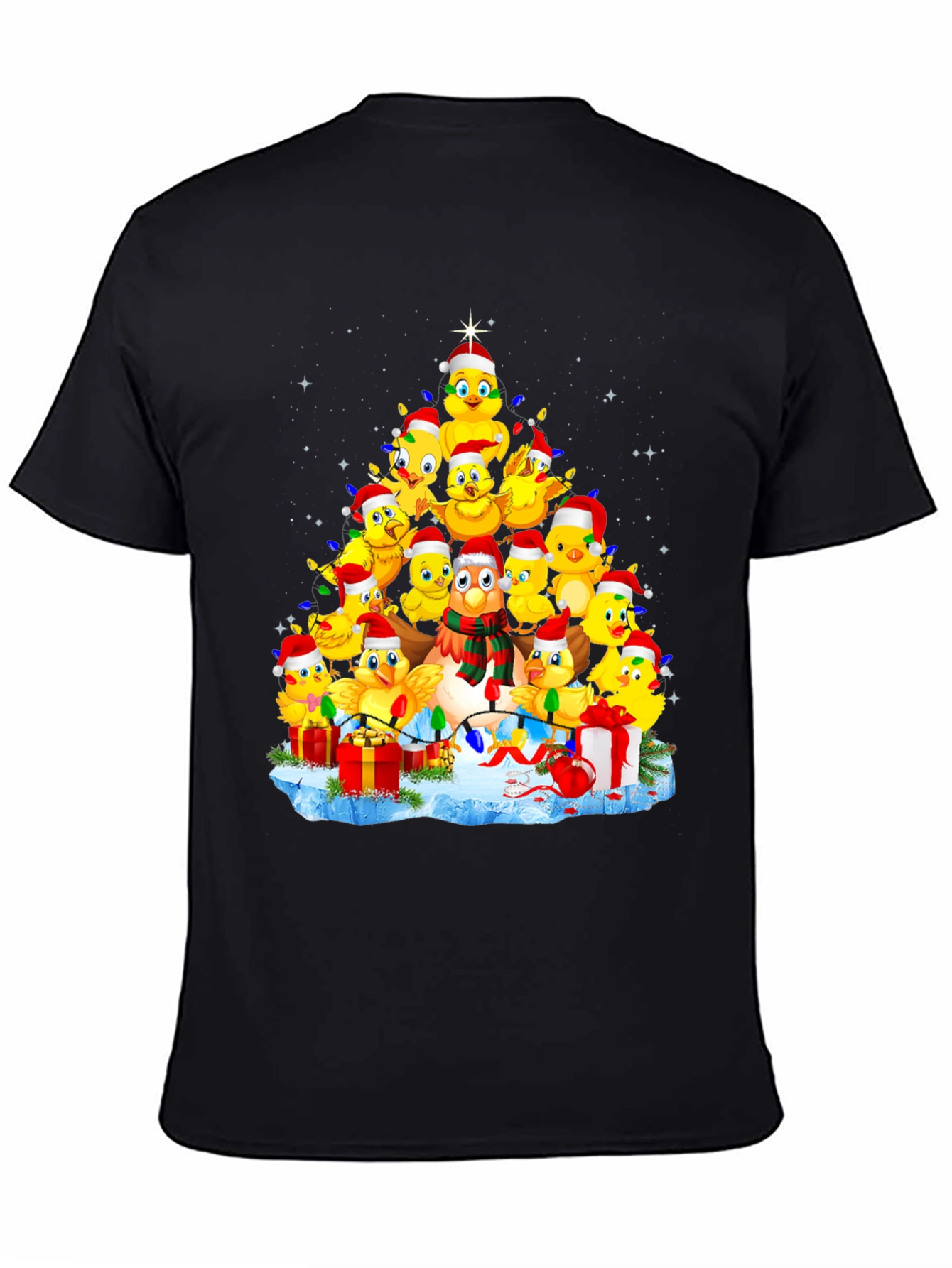 Christmas Chicks Tree Graphic Tee