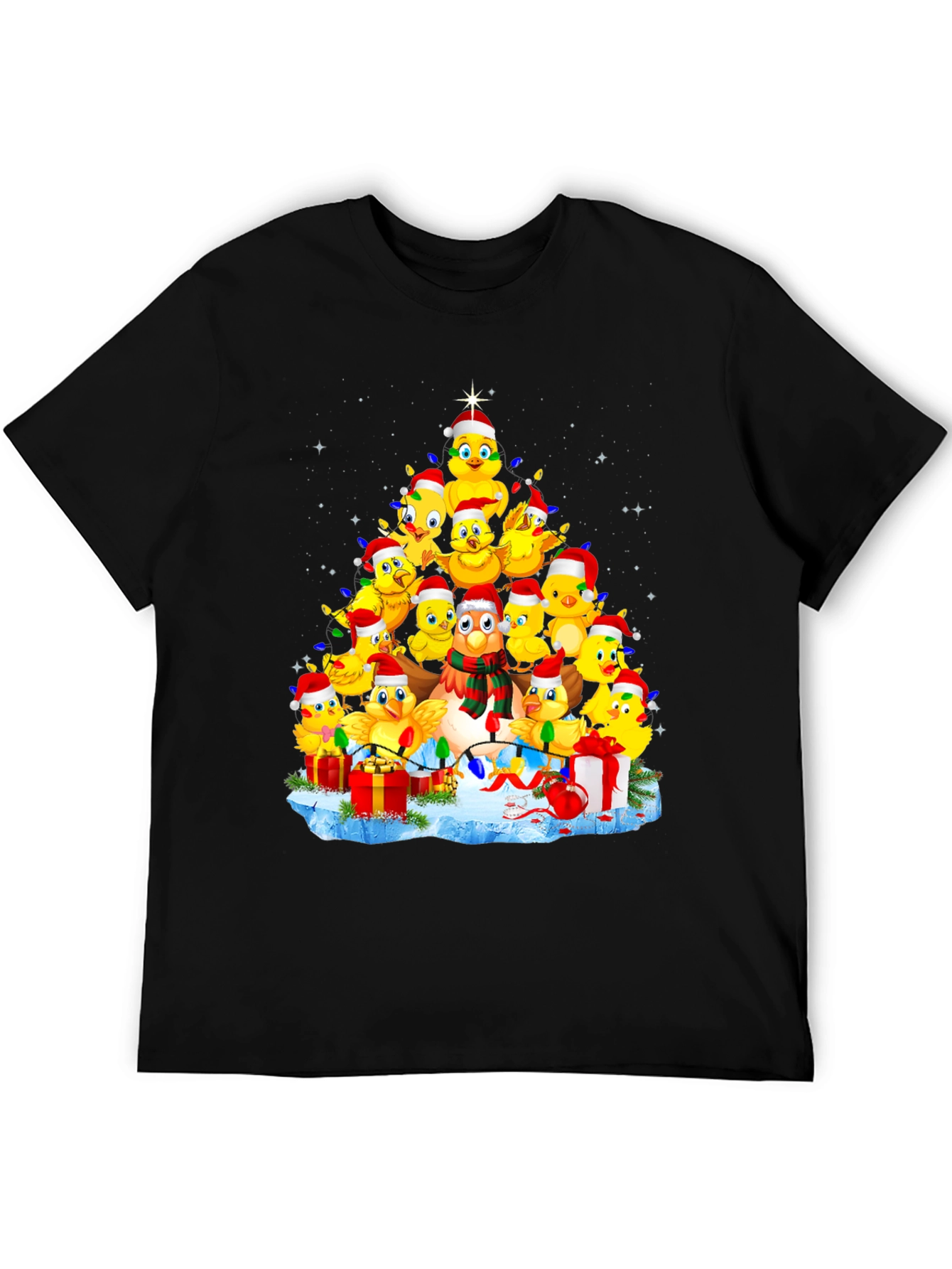 Christmas Chicks Tree Graphic Tee