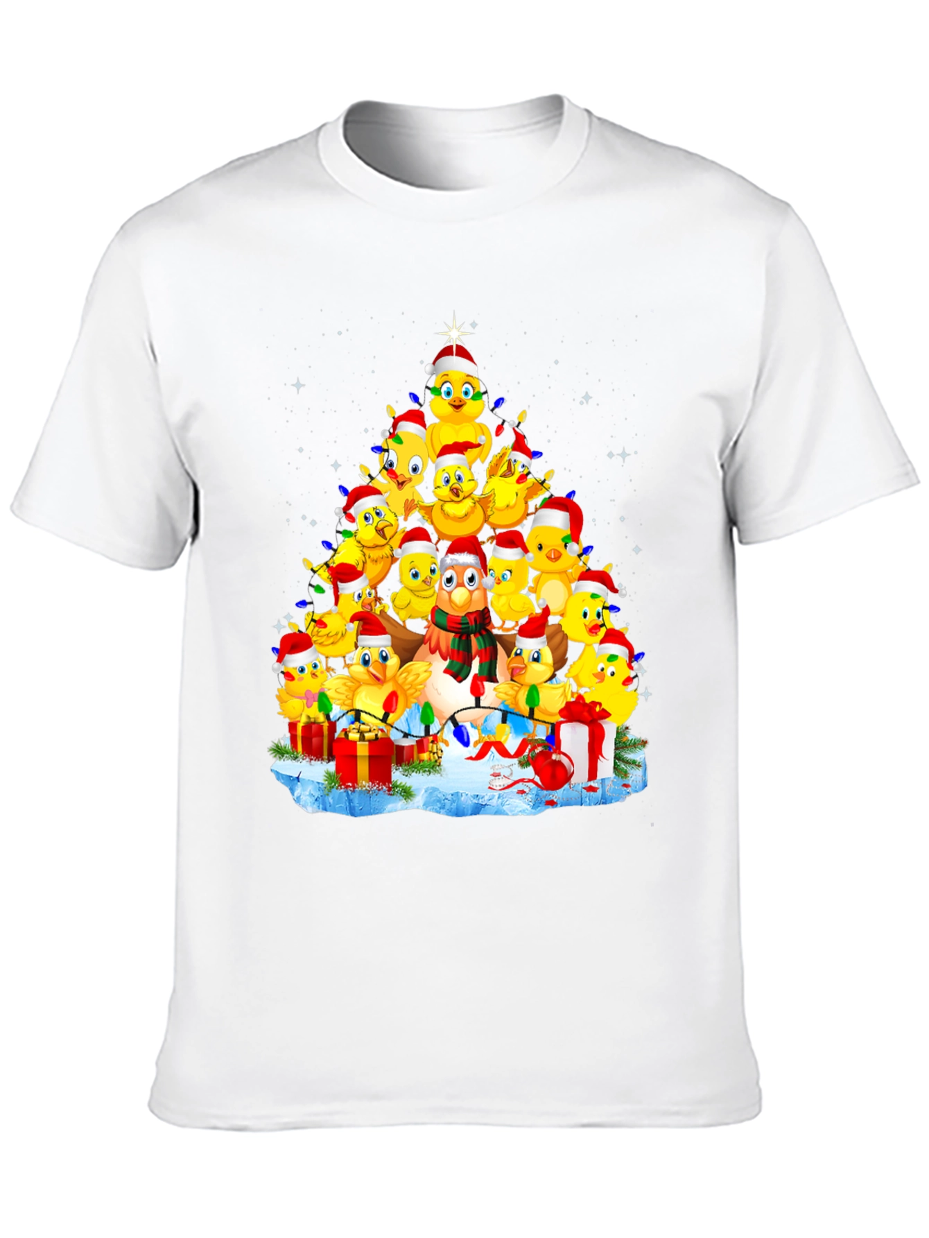 Christmas Chicks Tree Graphic Tee