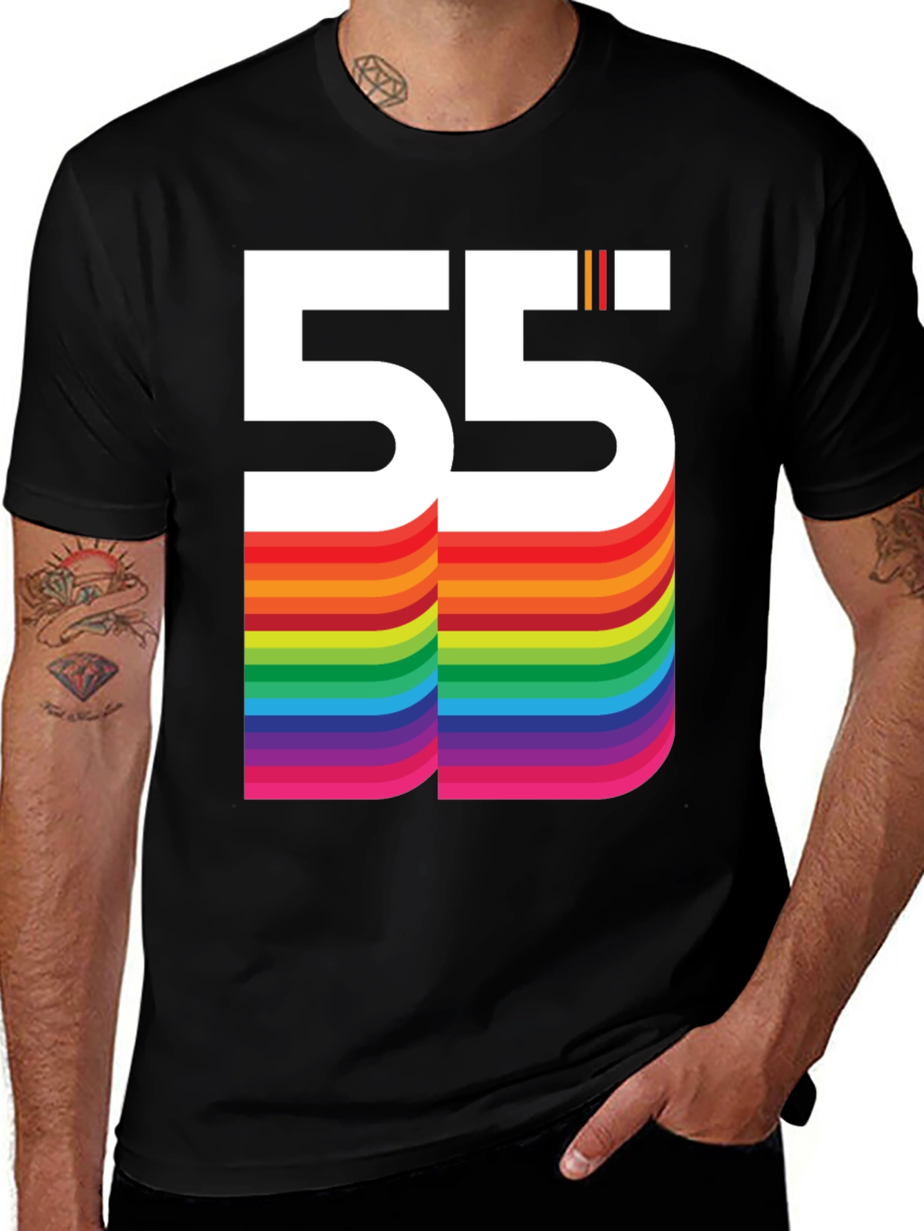 Retro Rainbow 55 Graphic Tee