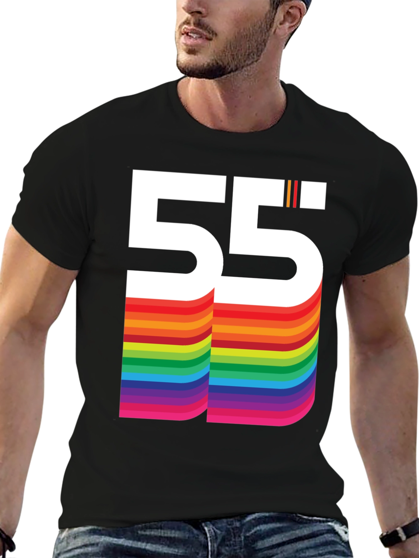 Retro Rainbow 55 Graphic Tee