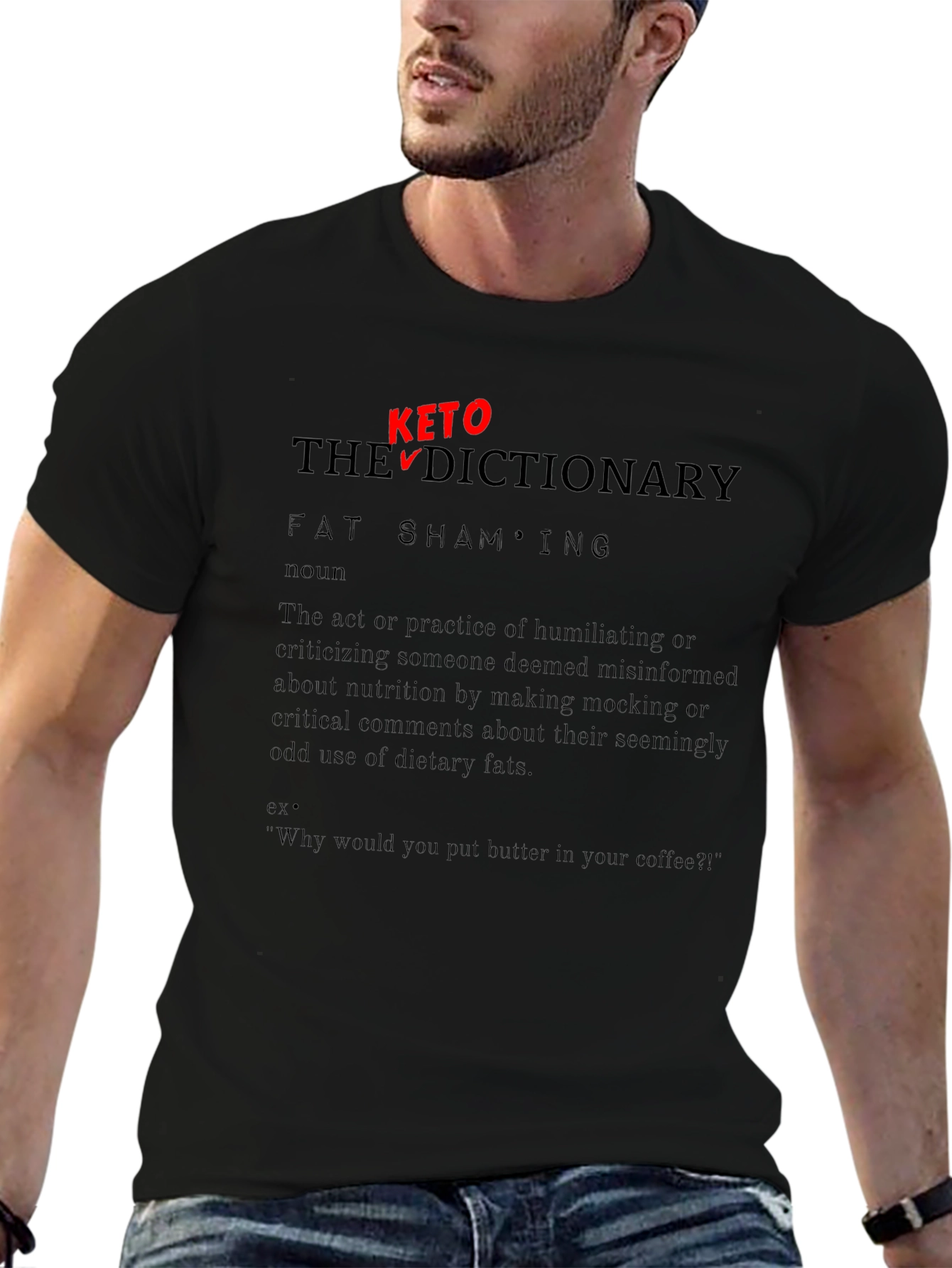 Keto Dictionary Fat Shaming T-Shirt