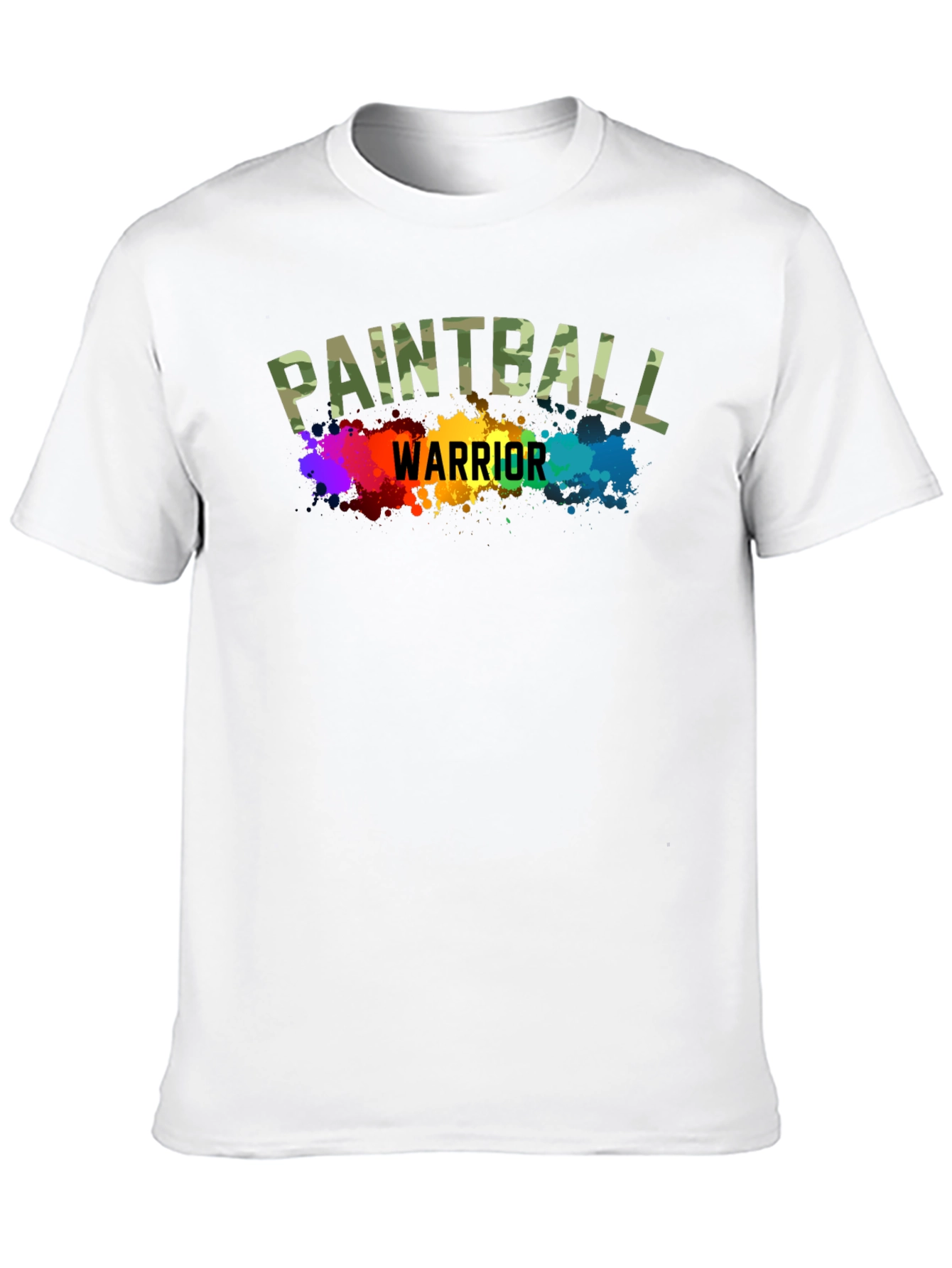 Paintball Warrior Graphic T-Shirt - Black Cotton Tee
