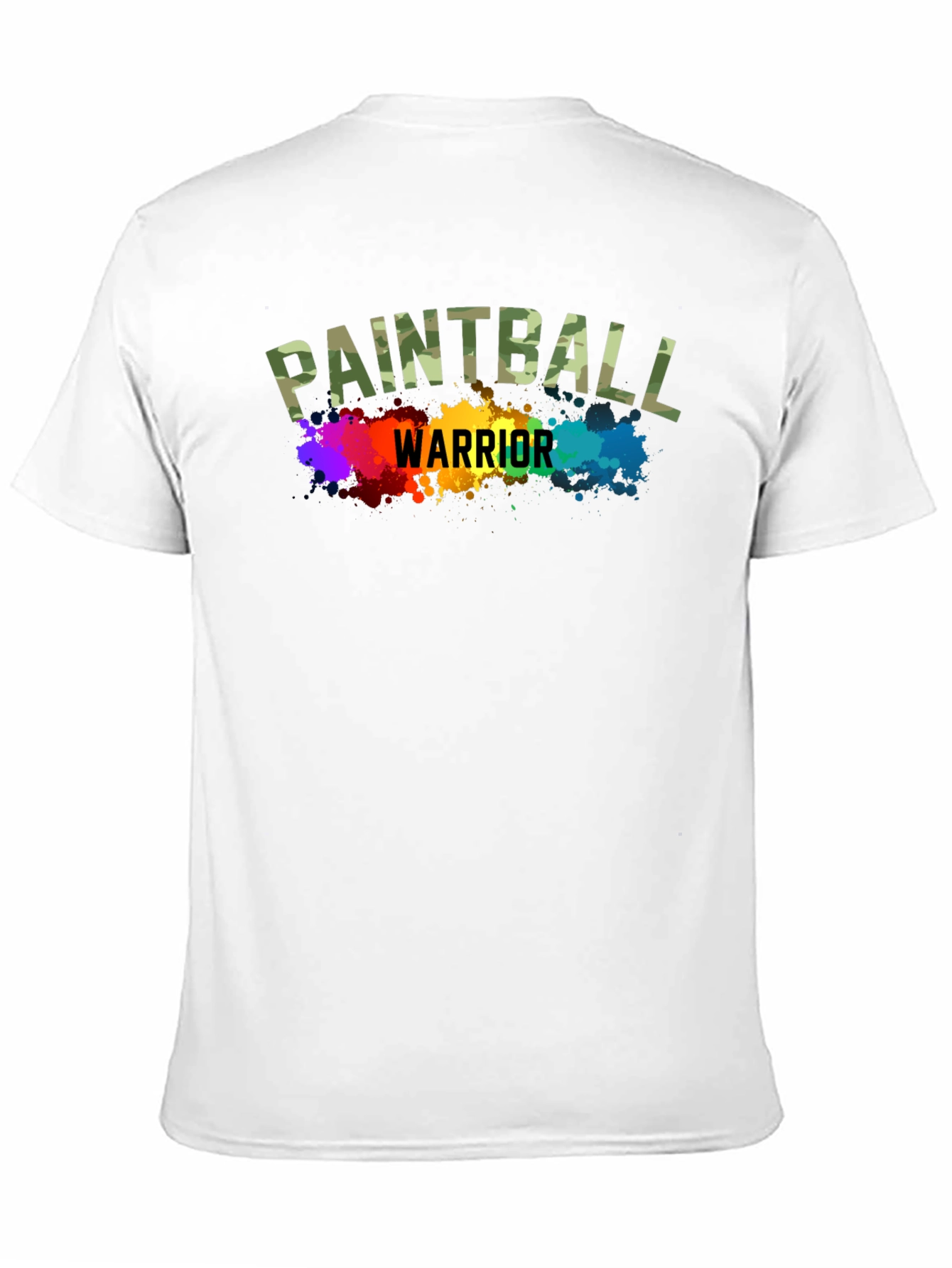 Paintball Warrior Graphic T-Shirt - Black Cotton Tee