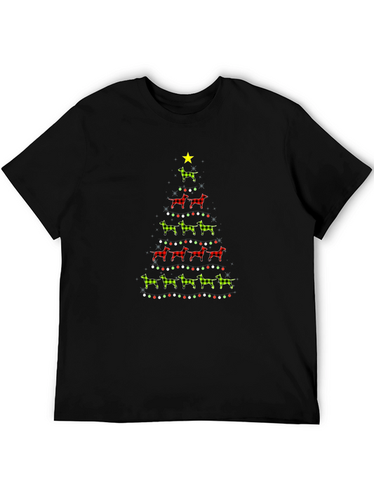 Festive Dachshund Christmas Tree T-Shirt