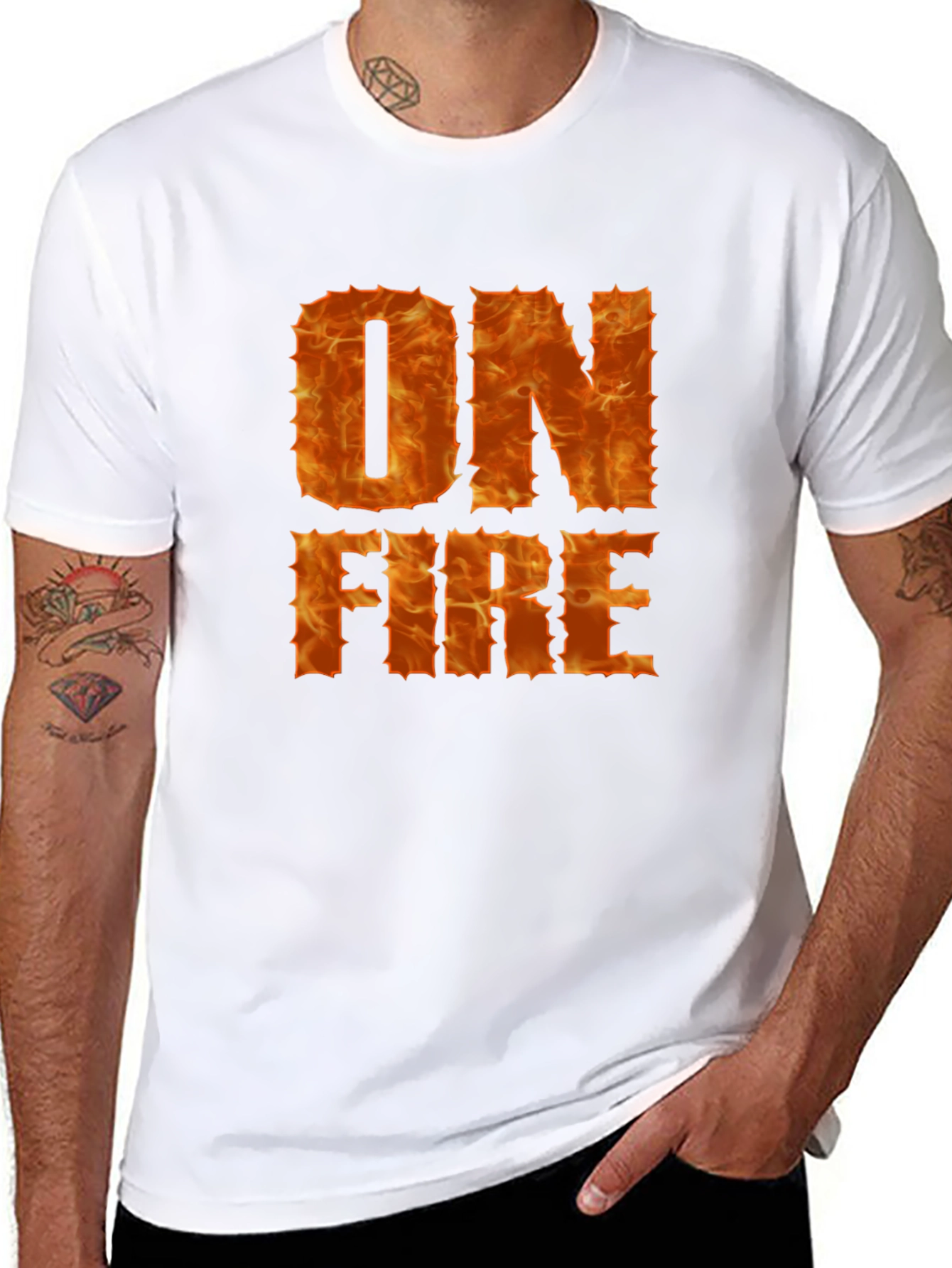 On Fire T-Shirt - Bold Graphic Tee