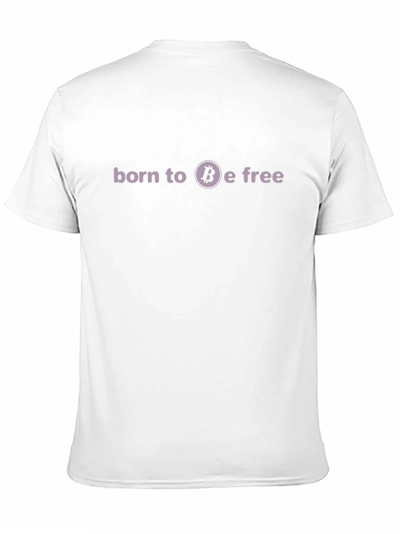 Bitcoin Born to Be Free Black T-Shirt