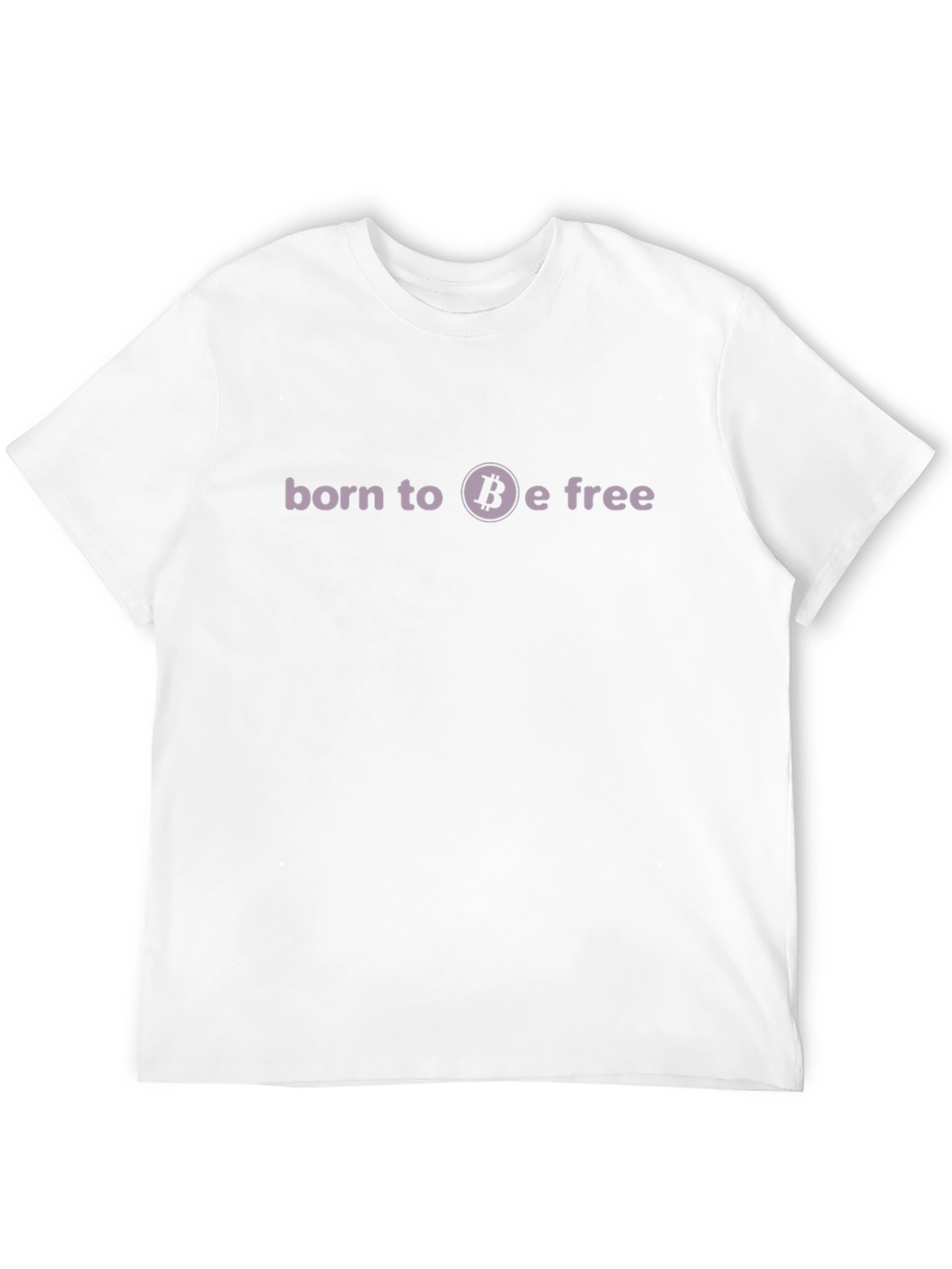 Bitcoin Born to Be Free Black T-Shirt
