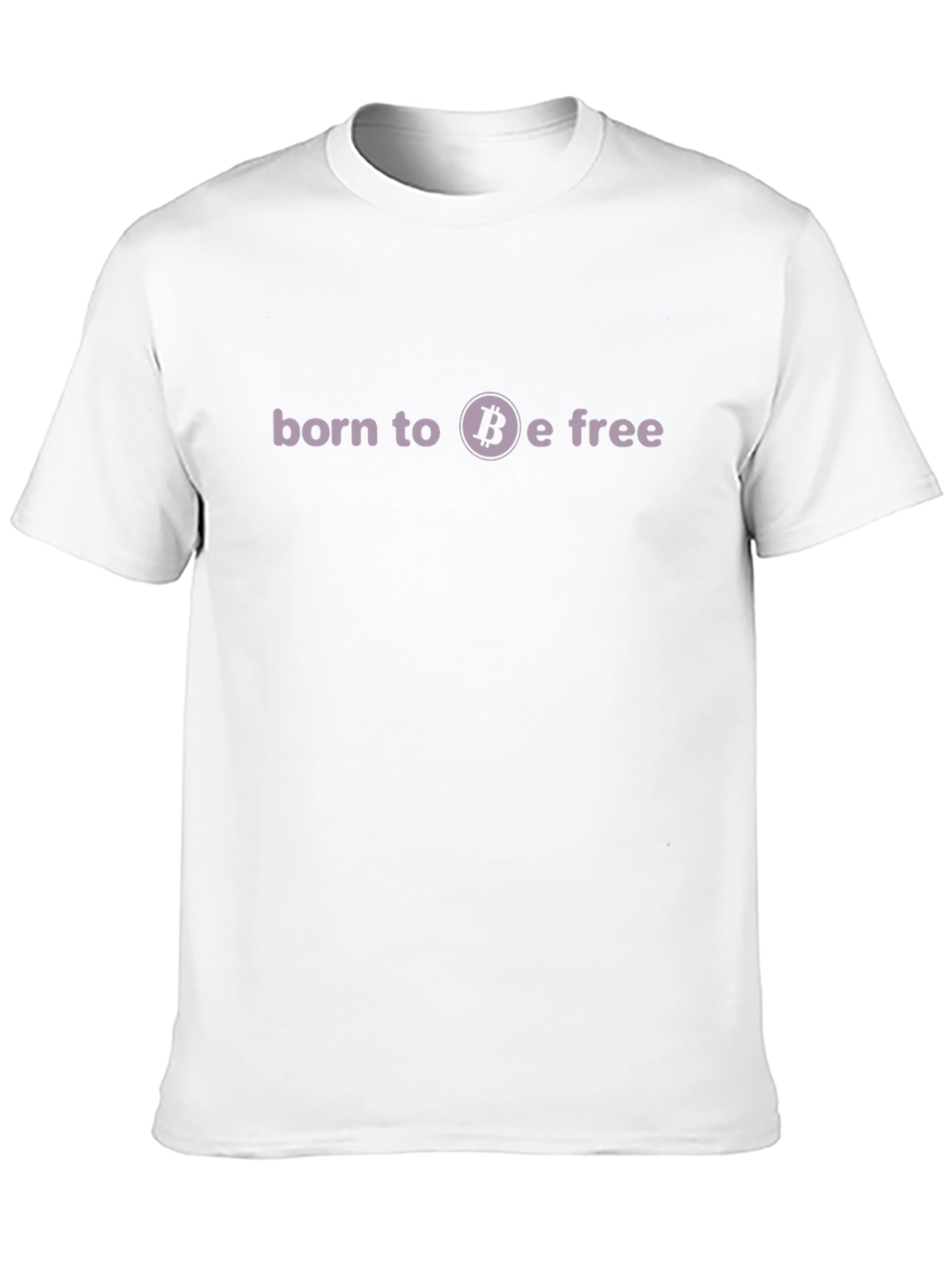Bitcoin Born to Be Free Black T-Shirt