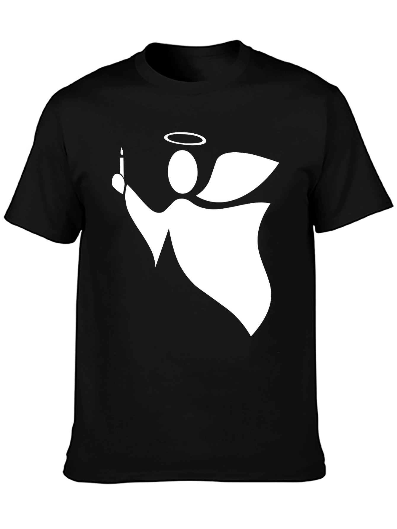 Angel with Candle Graphic T-Shirt