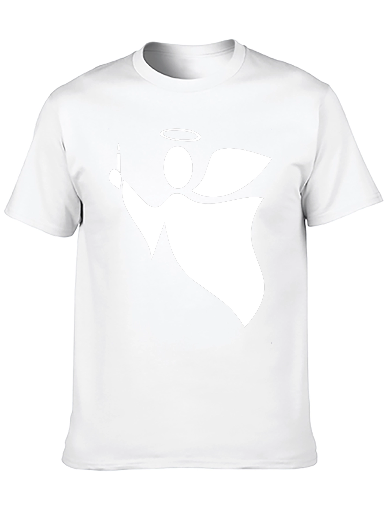 Angel with Candle Graphic T-Shirt