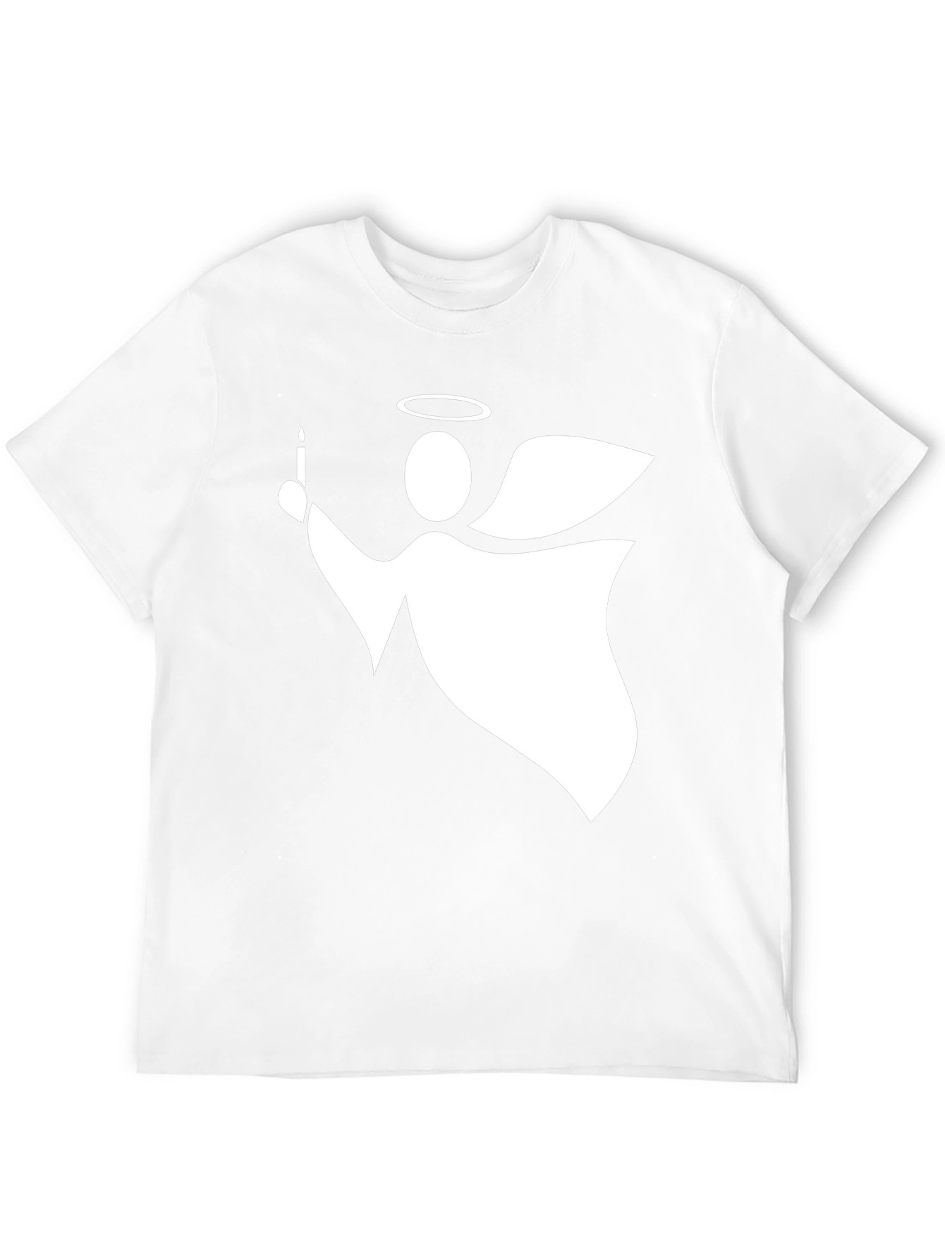 Angel with Candle Graphic T-Shirt