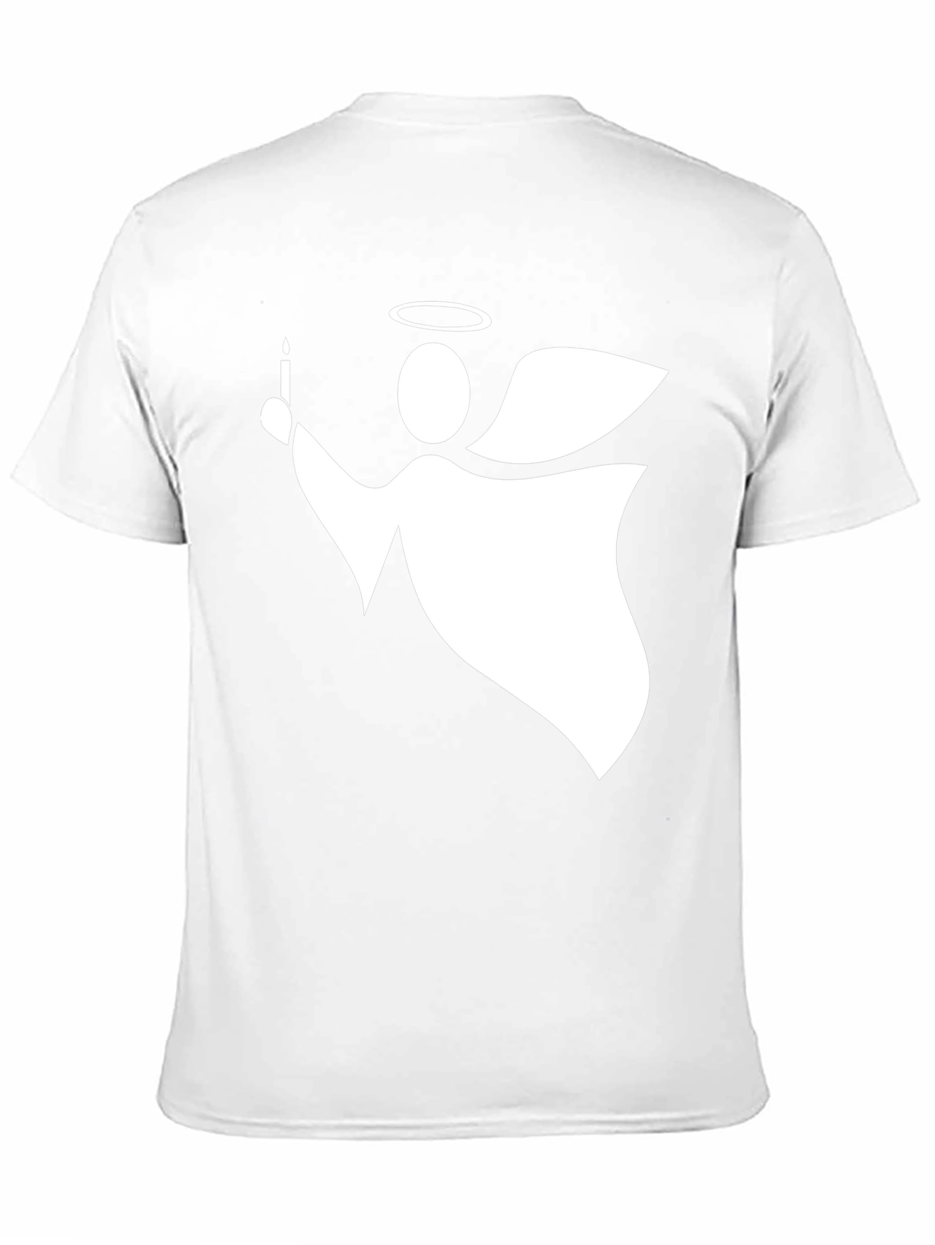 Angel with Candle Graphic T-Shirt