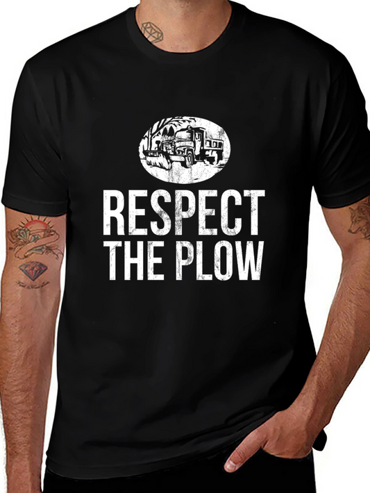 Respect the Plow Graphic Tee - Black