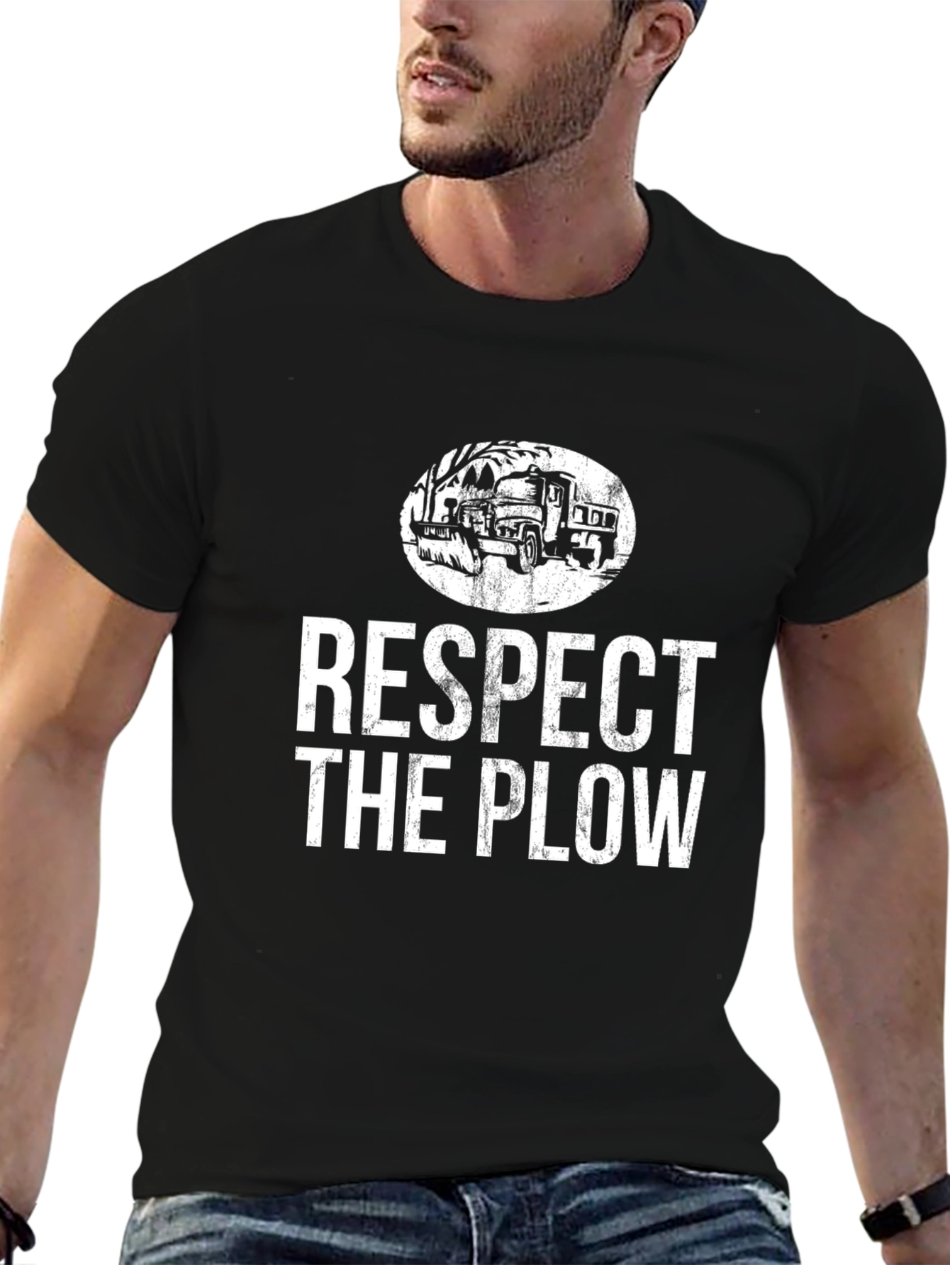 Respect the Plow Graphic Tee - Black