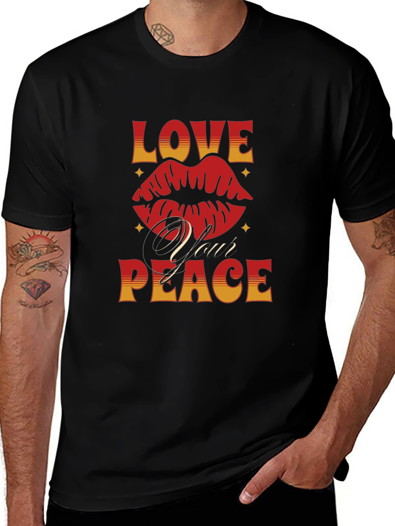 Love Your Peace Graphic Tee - Black
