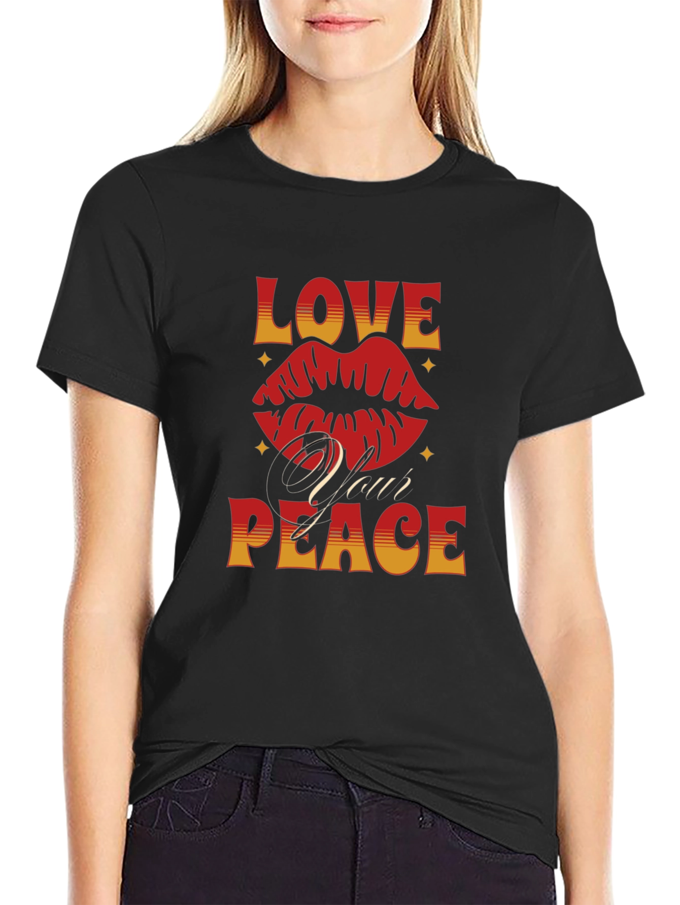 Love Your Peace Graphic Tee - Black