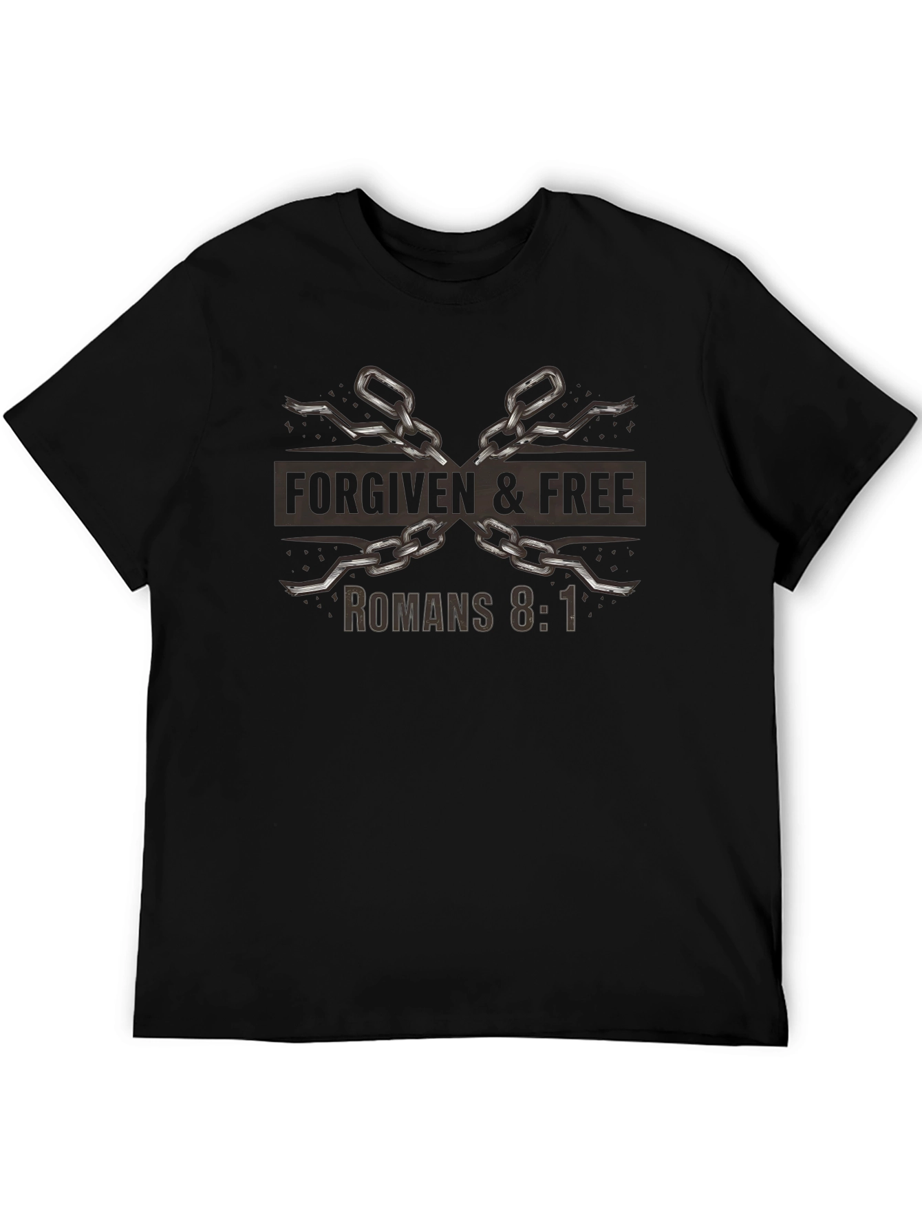 Forgiven & Free Christian T-Shirt - Romans 8:1