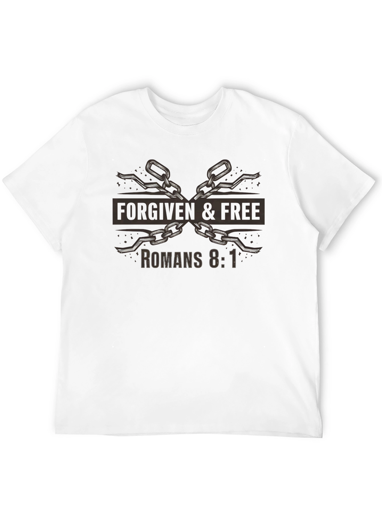 Forgiven & Free Christian T-Shirt - Romans 8:1