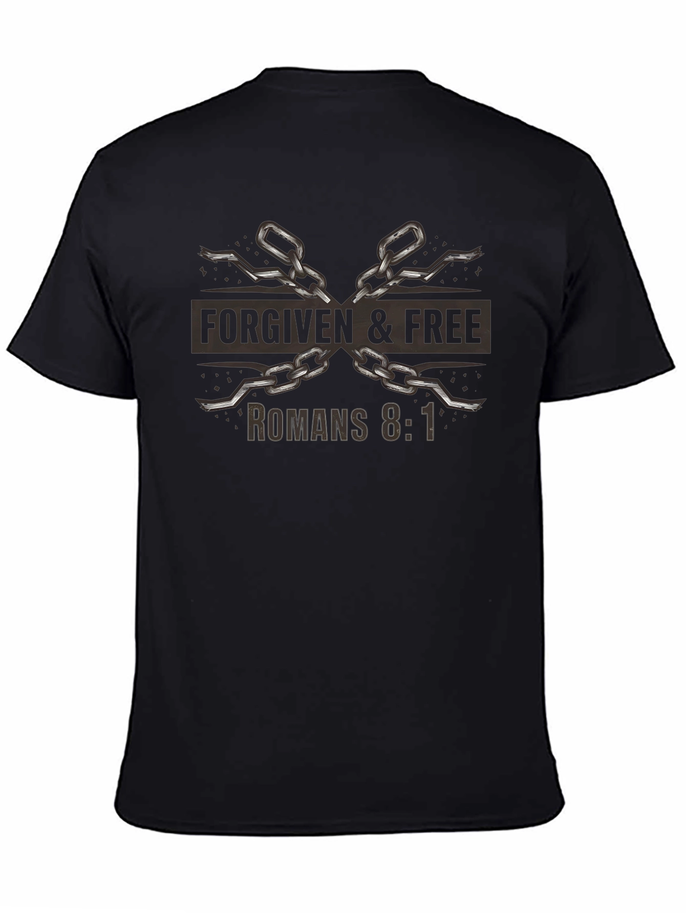 Forgiven & Free Christian T-Shirt - Romans 8:1