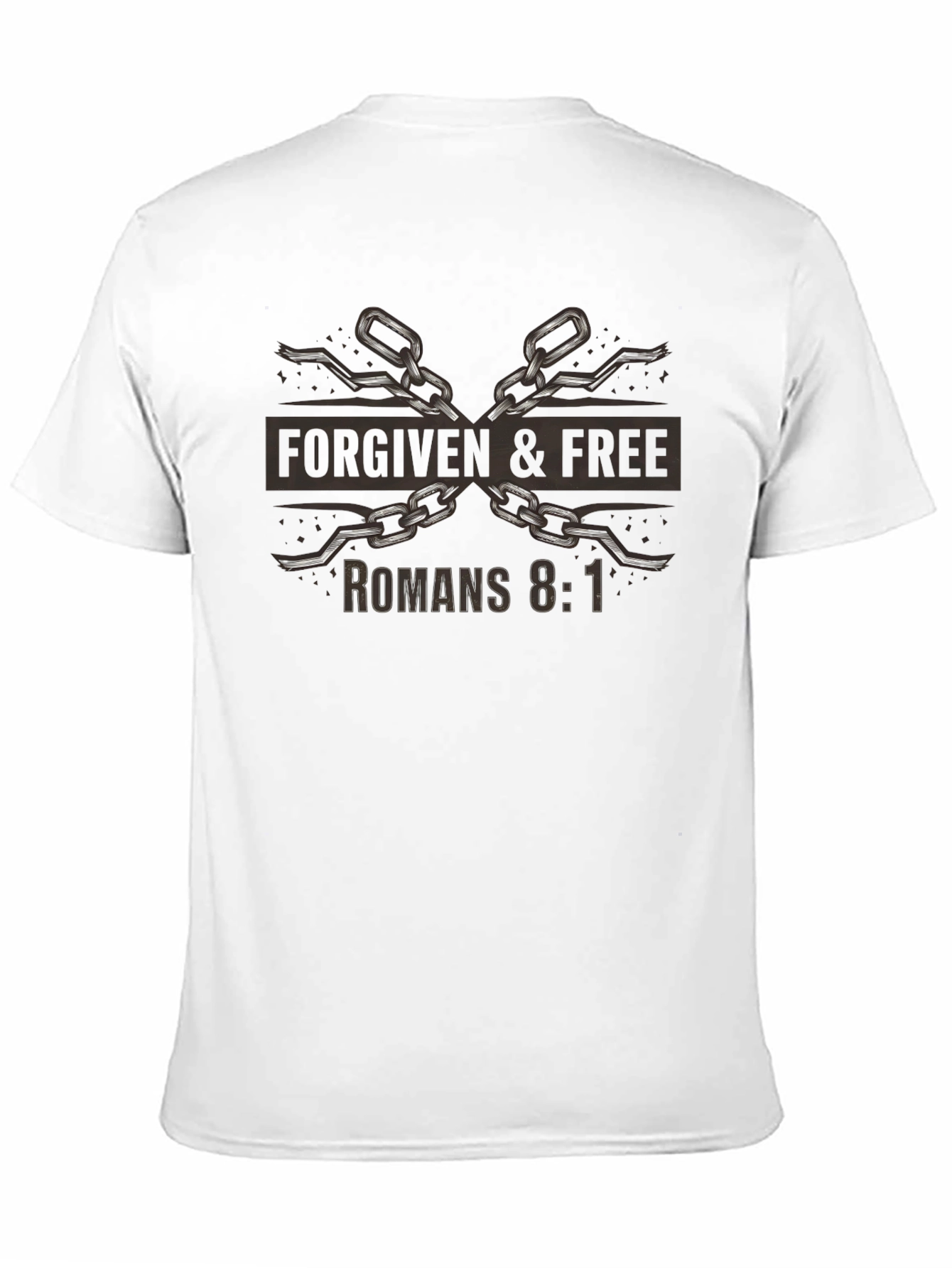Forgiven & Free Christian T-Shirt - Romans 8:1