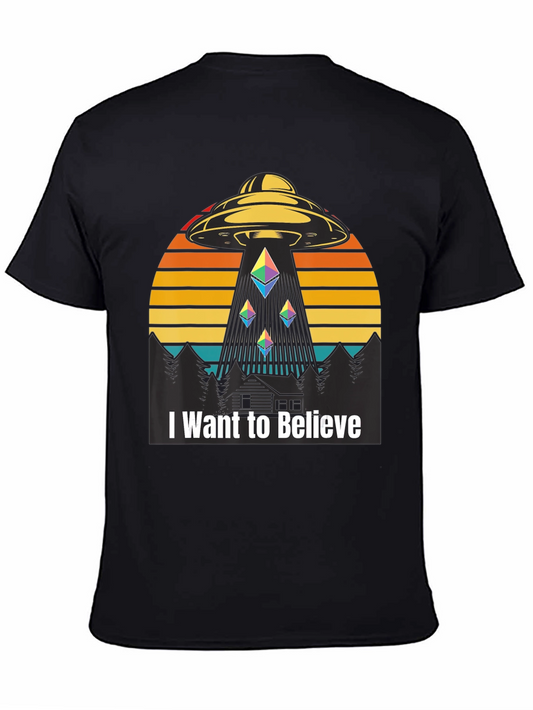 I Want To Believe UFO Ethereum T-Shirt
