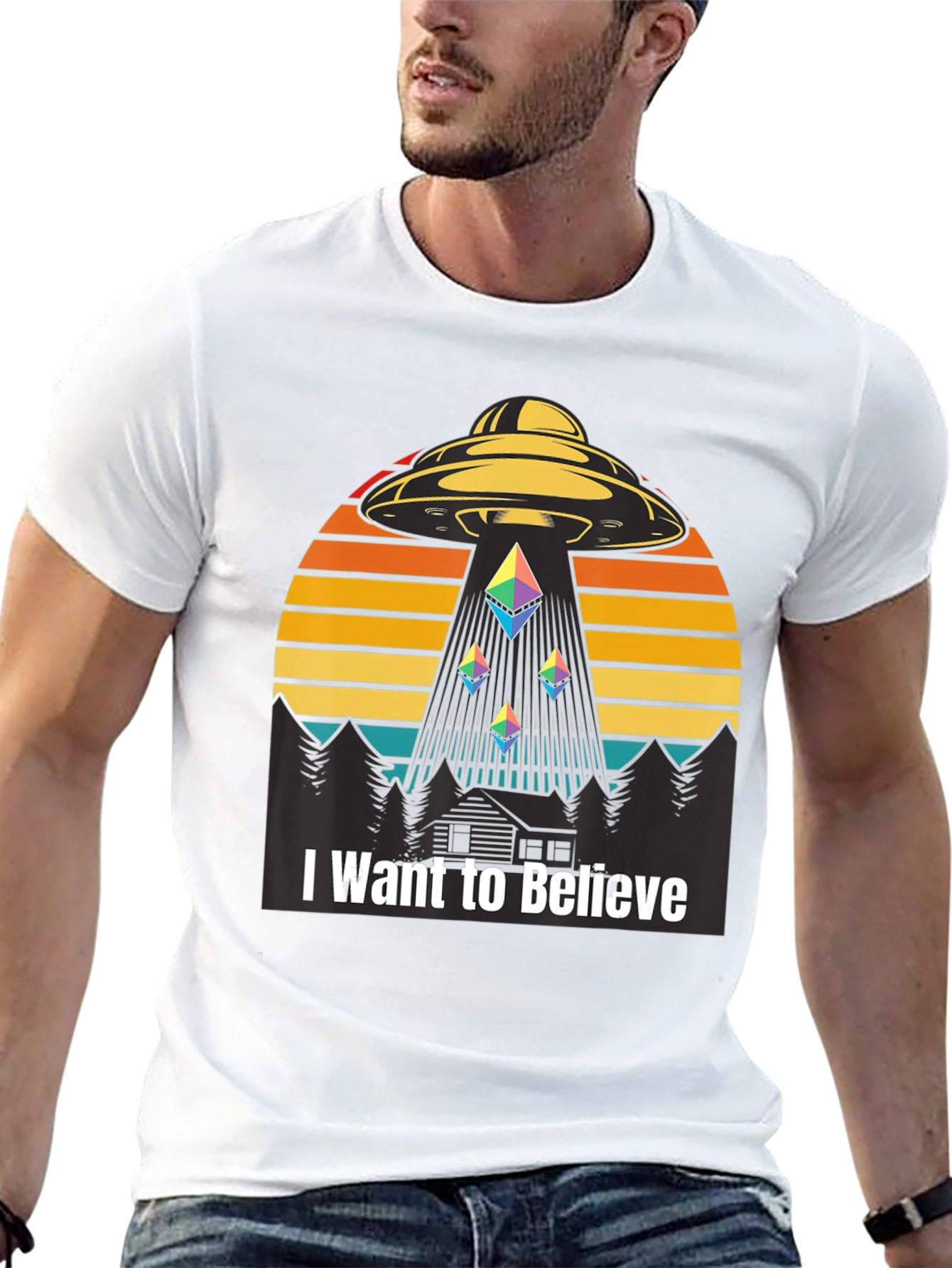 I Want To Believe UFO Ethereum T-Shirt