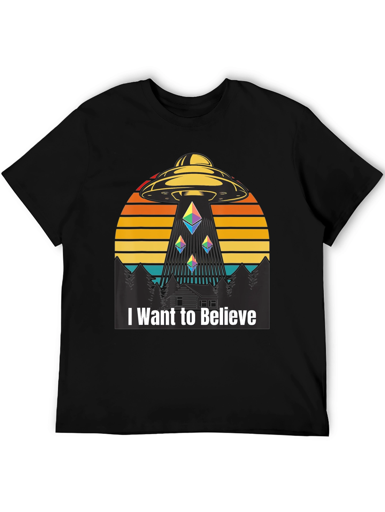 I Want To Believe UFO Ethereum T-Shirt