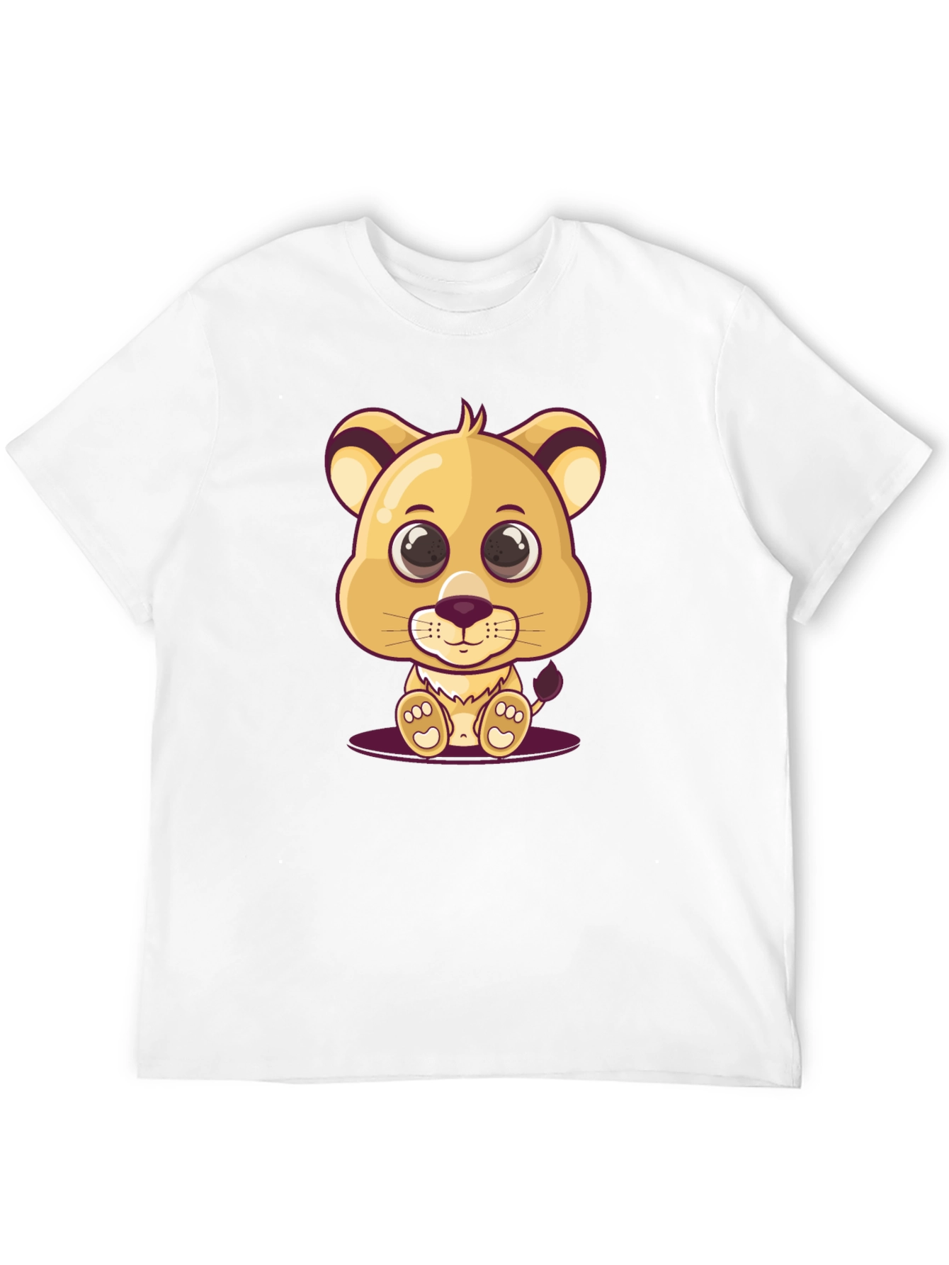 Cute Lion Cub Graphic T-Shirt