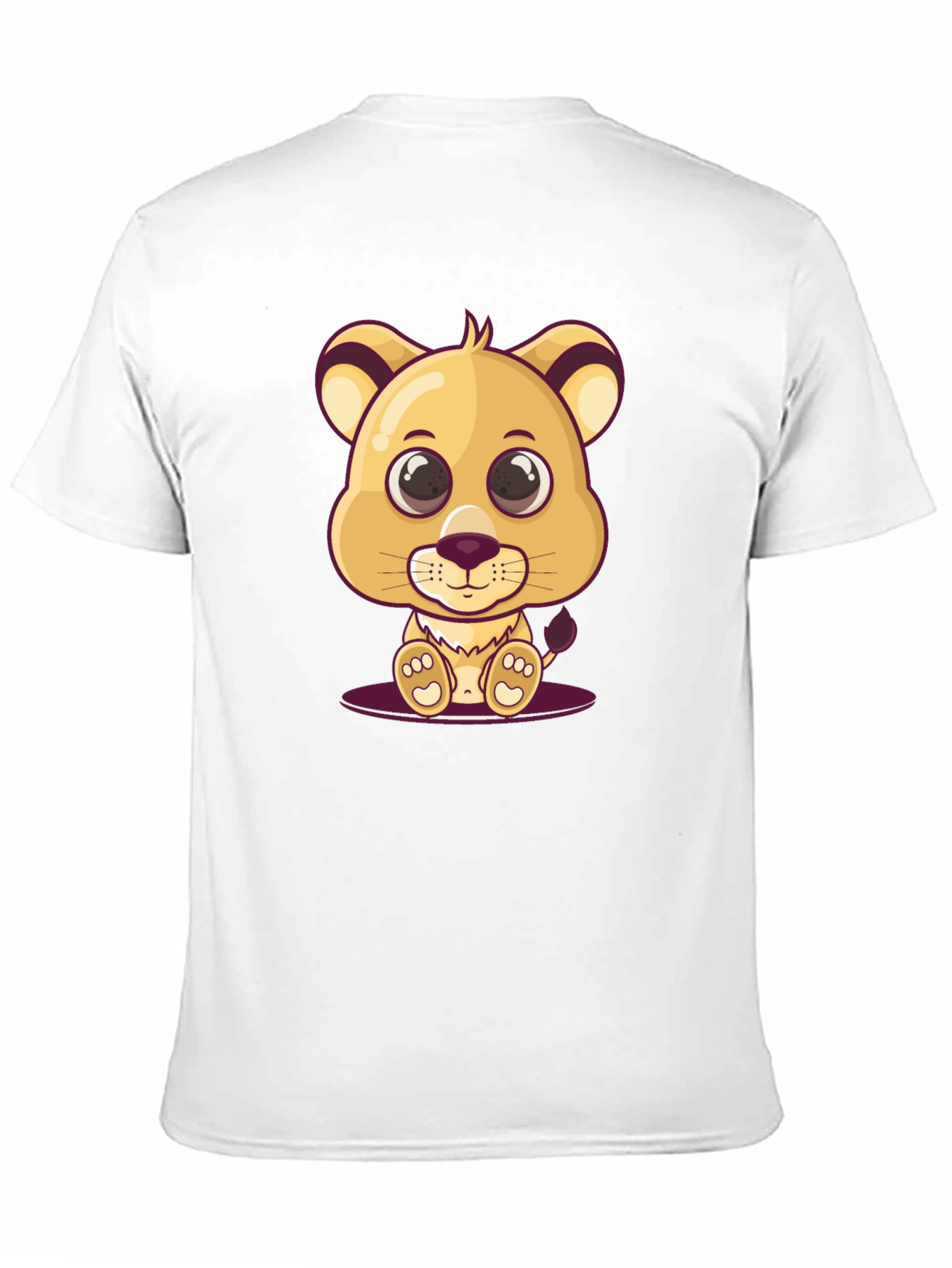 Cute Lion Cub Graphic T-Shirt
