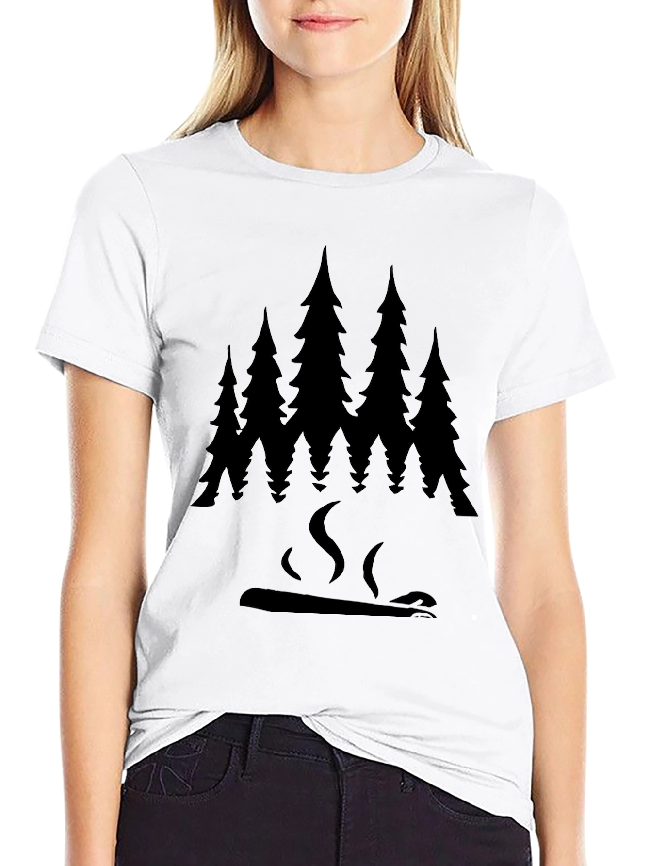 Forest Fire Graphic Tee - Black Unisex T-Shirt