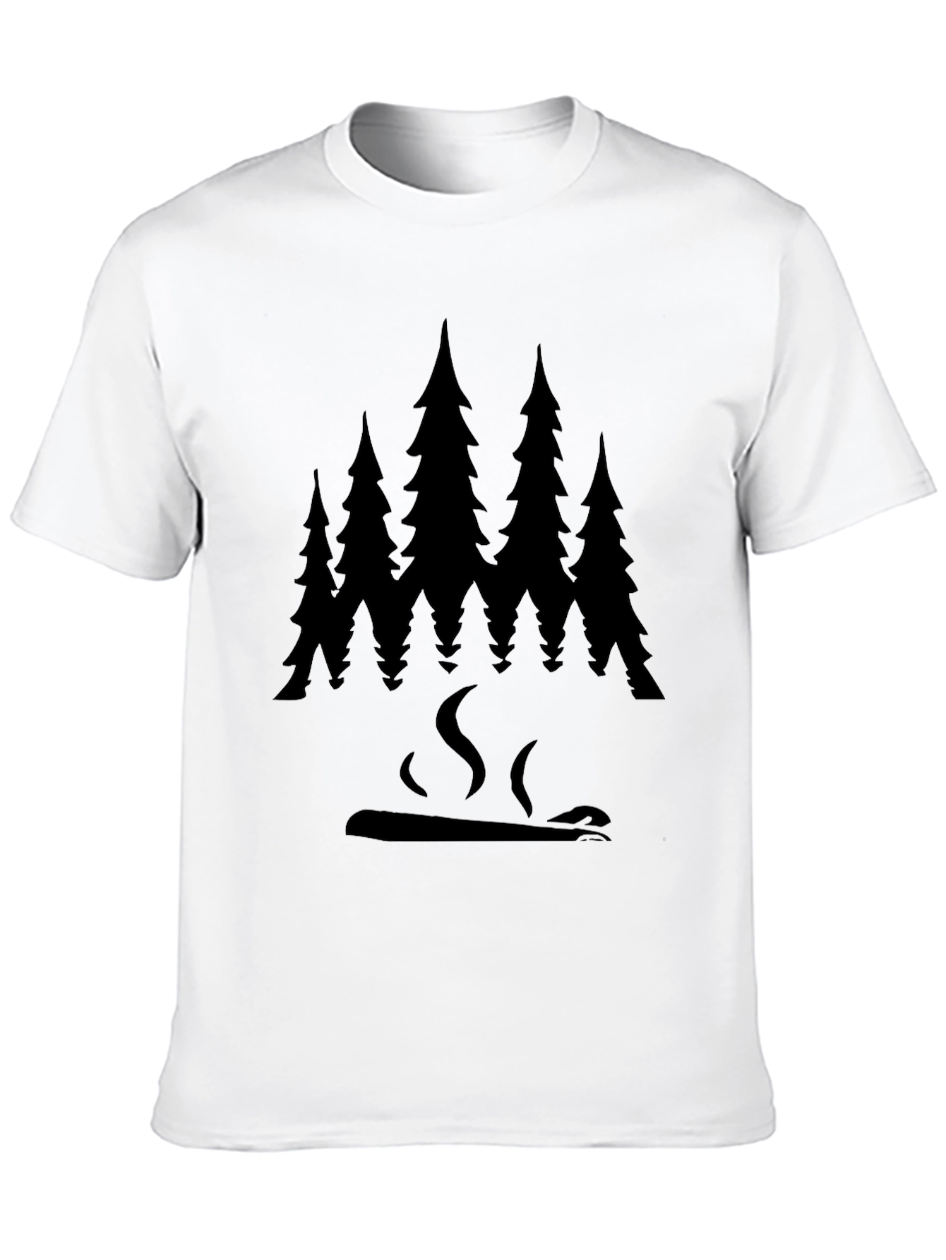 Forest Fire Graphic Tee - Black Unisex T-Shirt