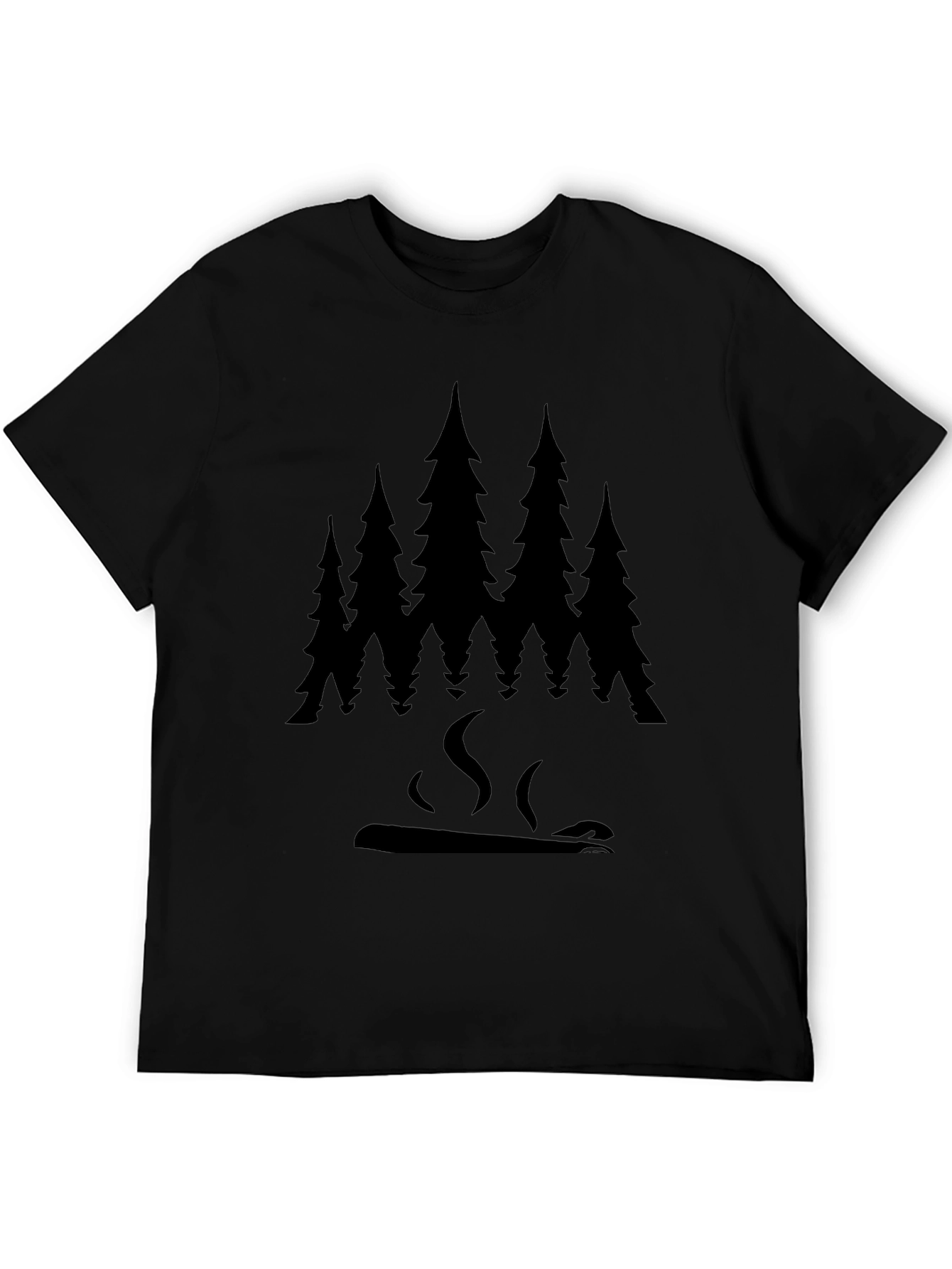 Forest Fire Graphic Tee - Black Unisex T-Shirt