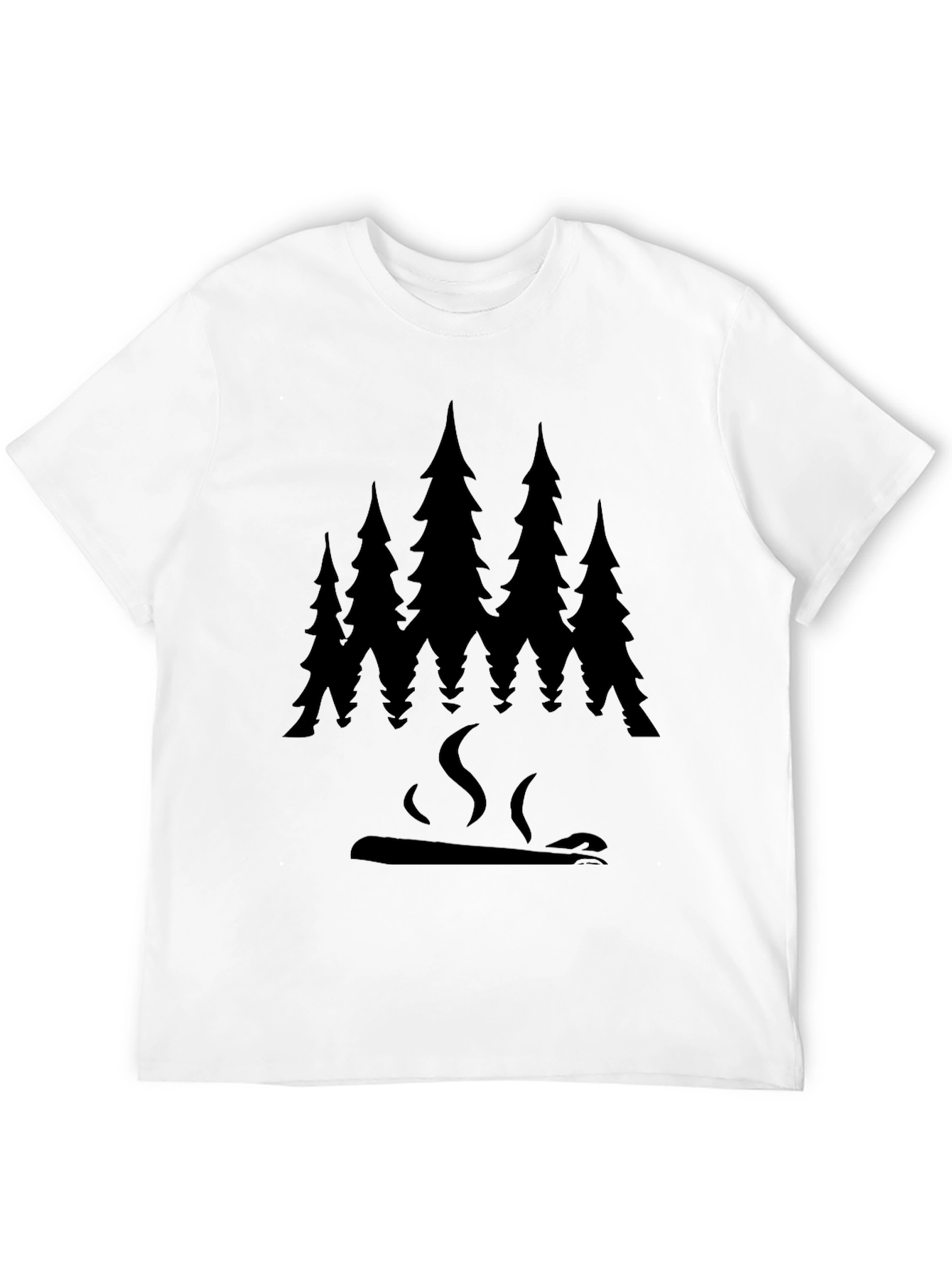 Forest Fire Graphic Tee - Black Unisex T-Shirt